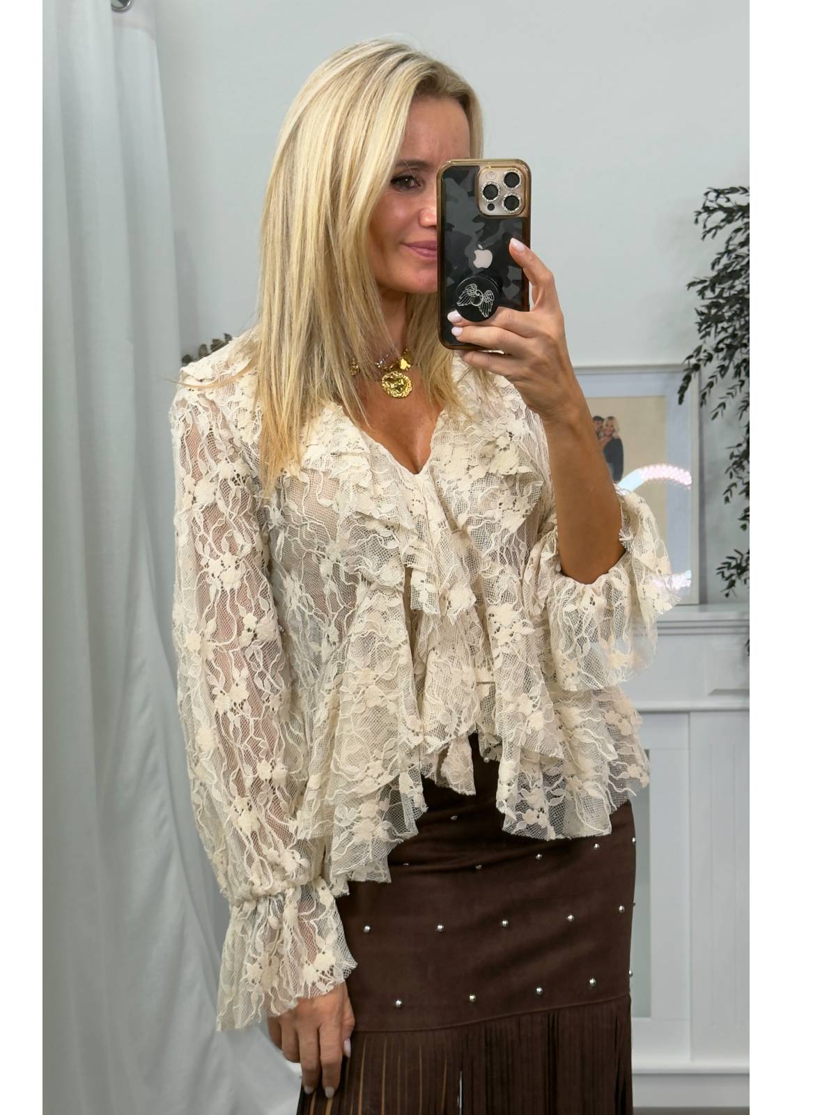 BLUSA TREVERIS BEIGE