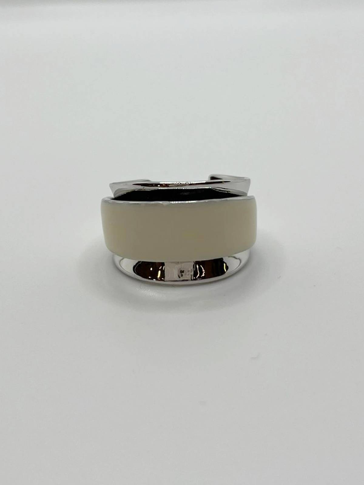 ANILLO PLATA BLANCO