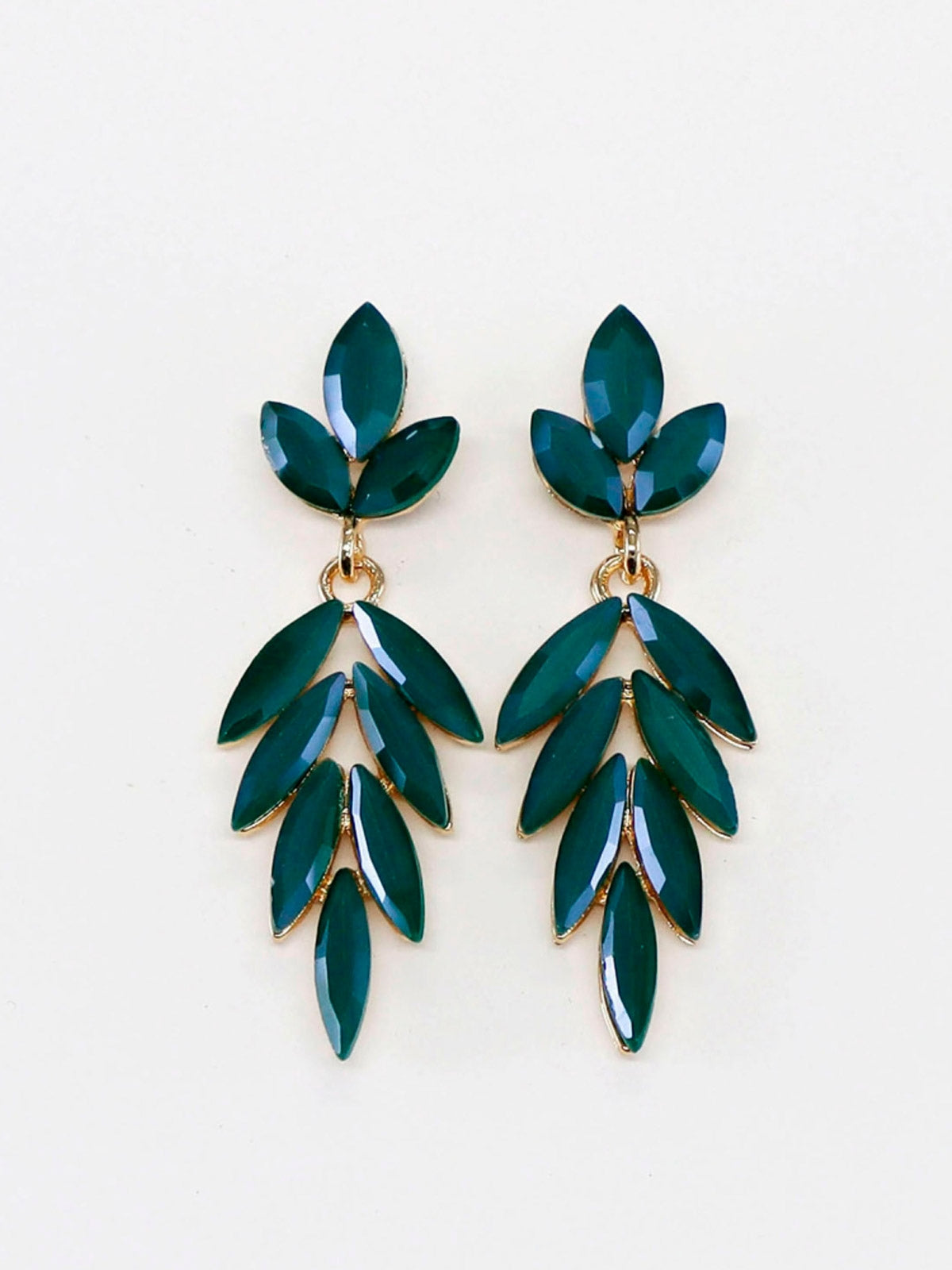 PENDIENTES CARLOTA HOJA VERDE