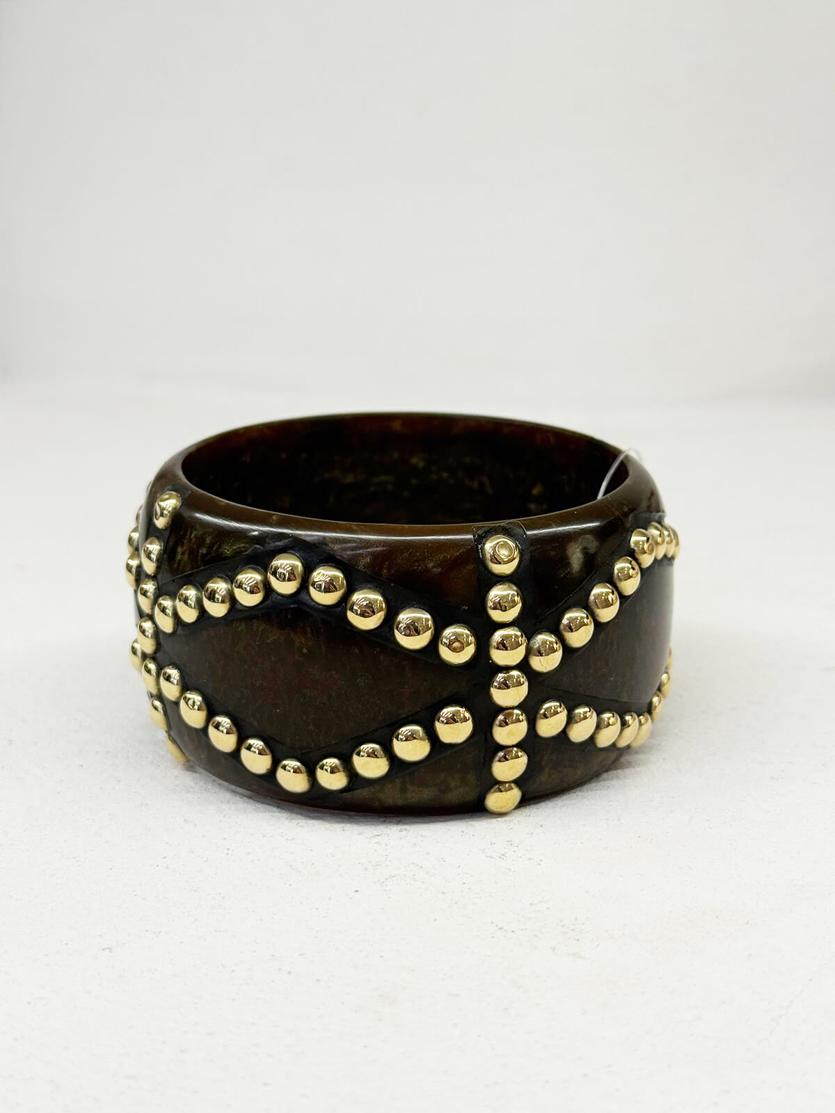 PULSERA TACHAS MARRON