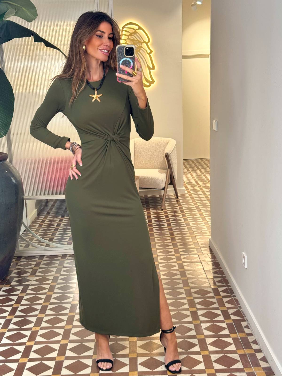 VESTIDO ACTUM OLIVA