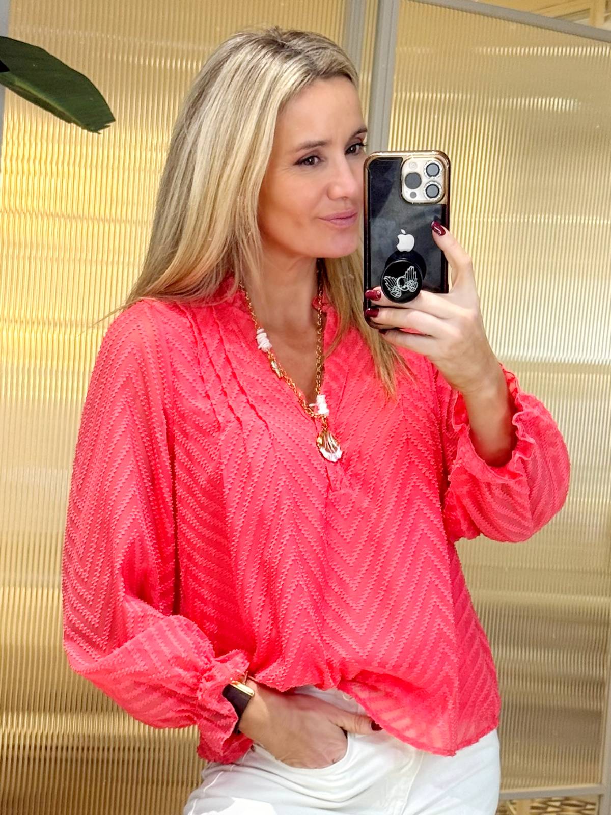 BLUSA ALFINDRA CORAL