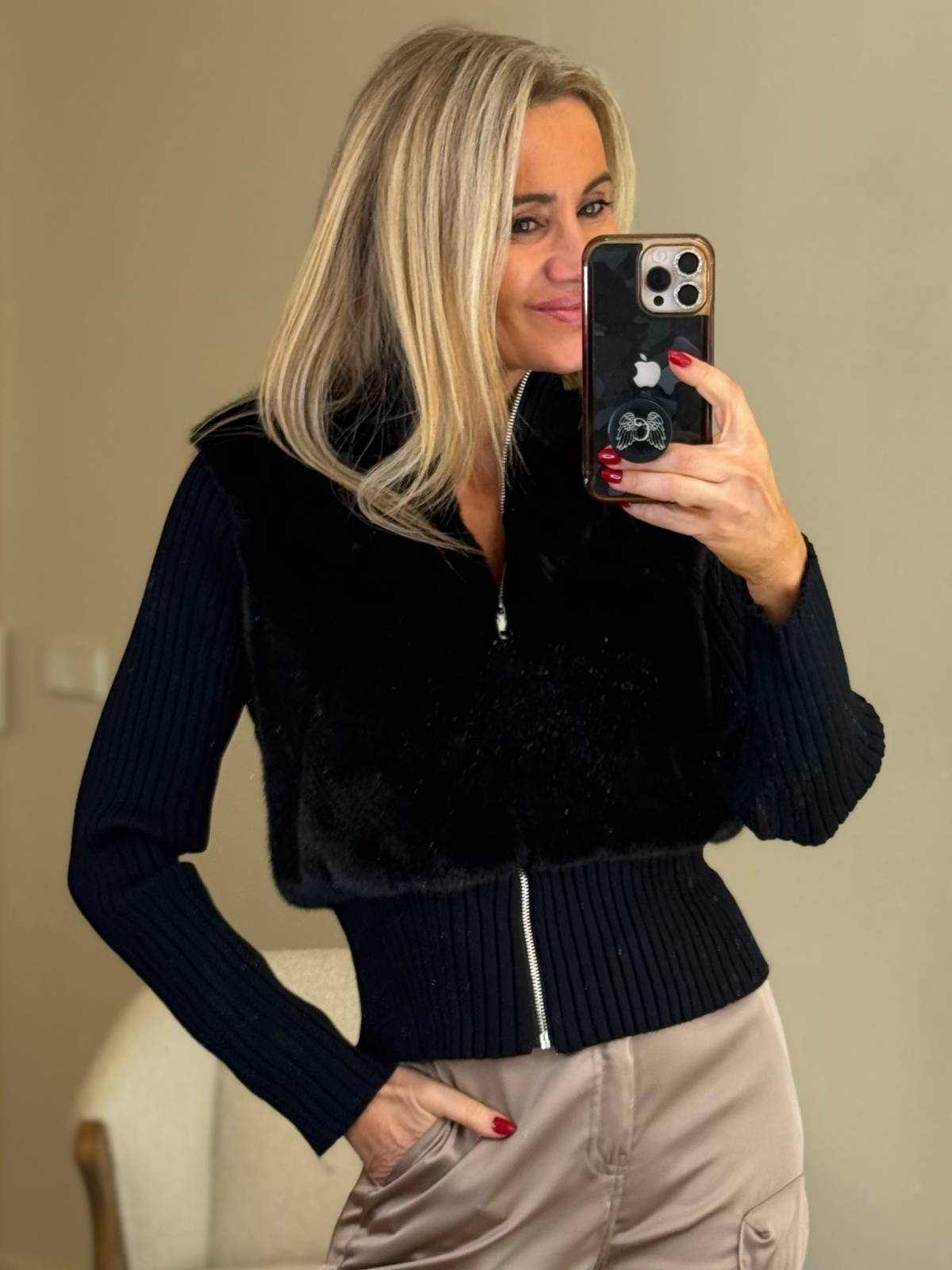 CHAQUETA AMANDA NEGRO