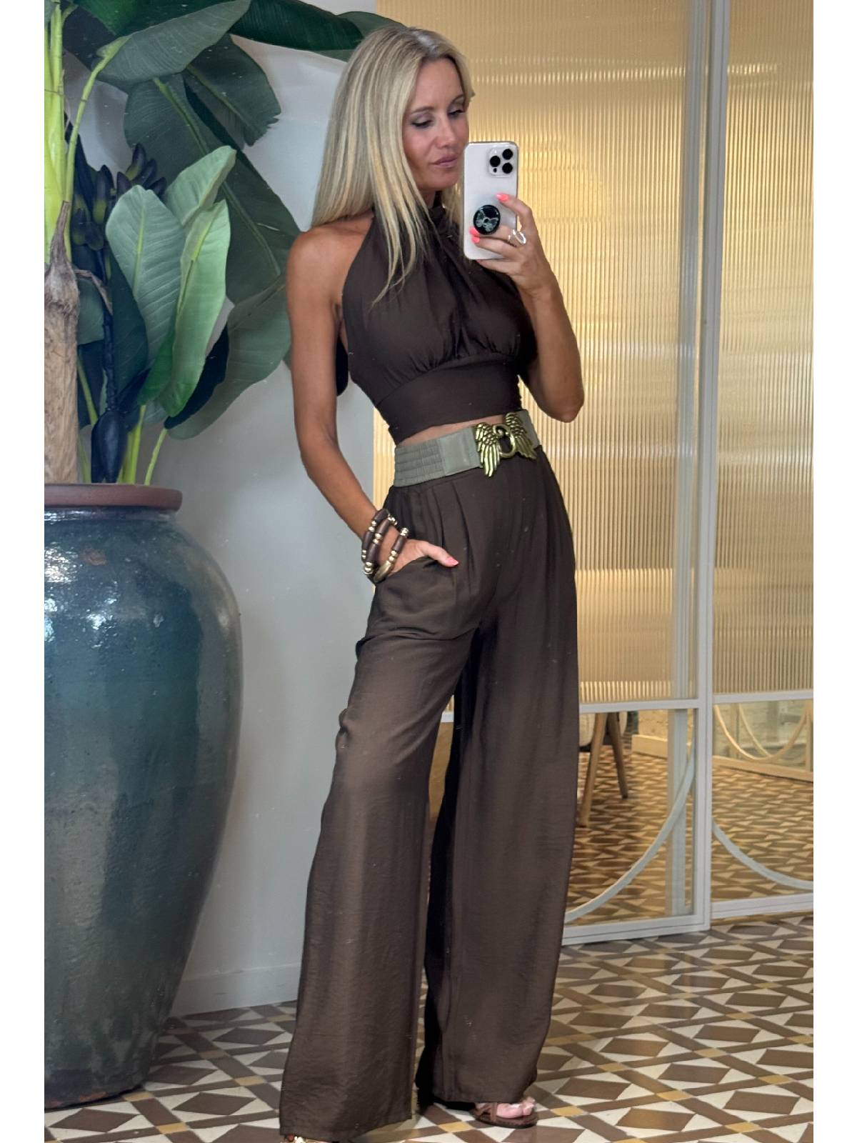 CONJUNTO ANDINA MARRON