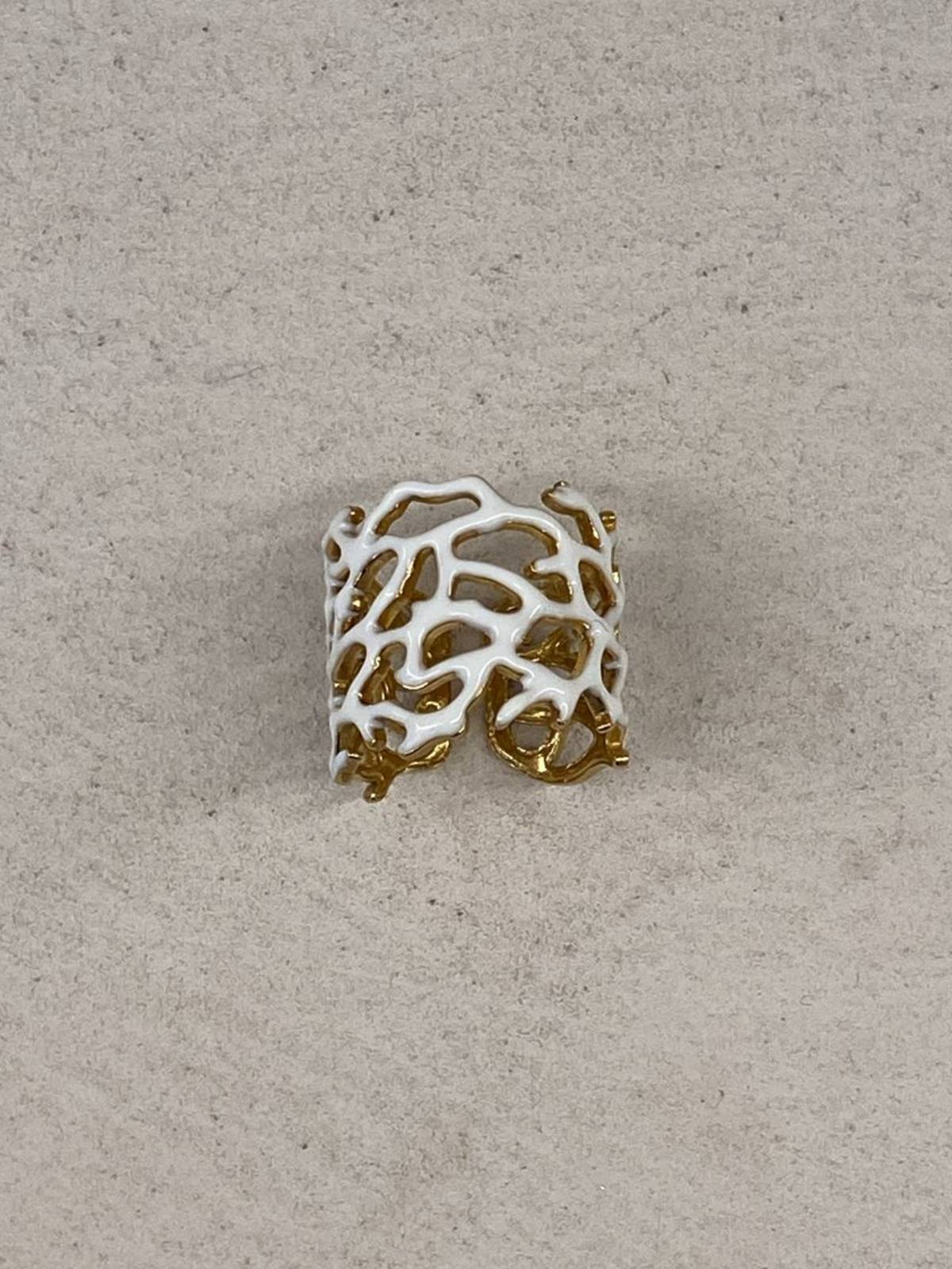 ANILLO CORAL BLANCO