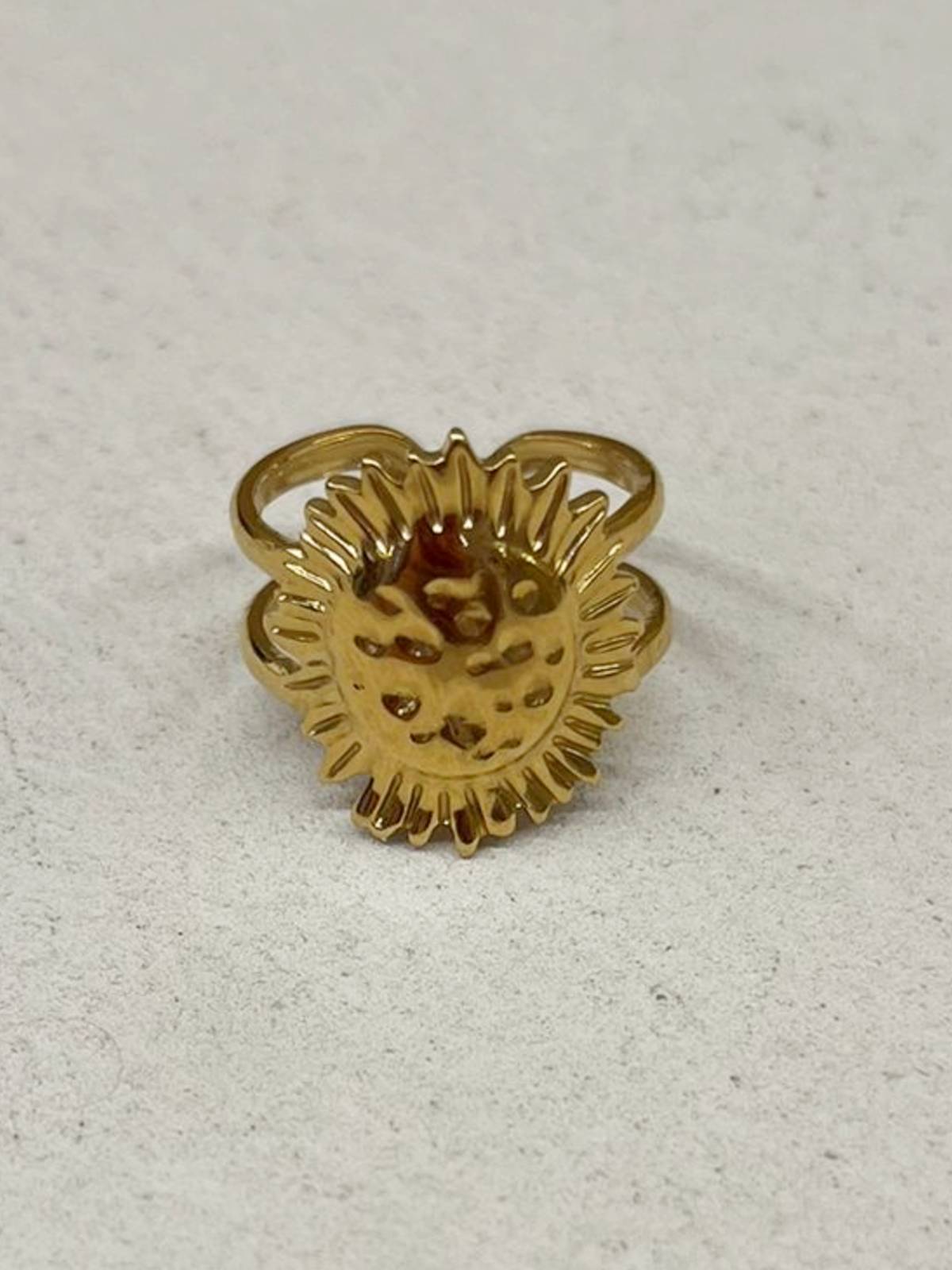 ANILLO GIRASOL DORADO