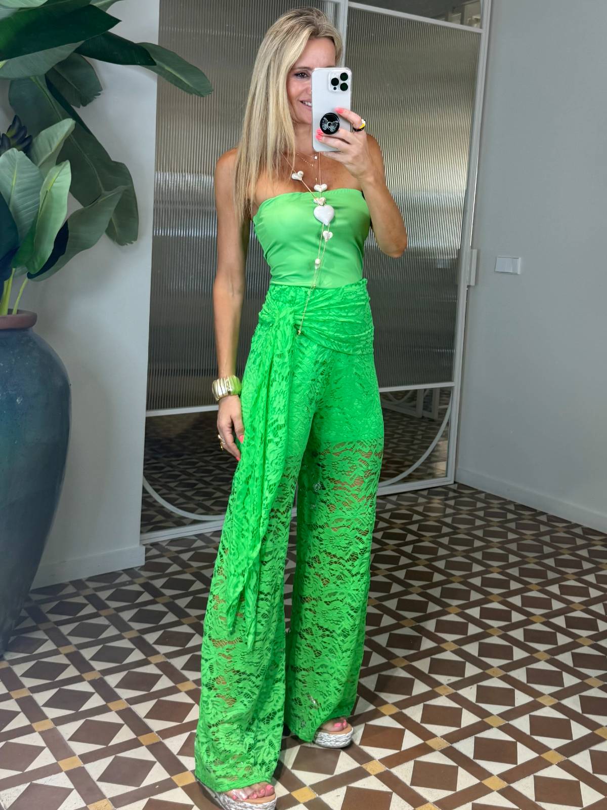 CONJUNTO ANJALI VERD FLÚO