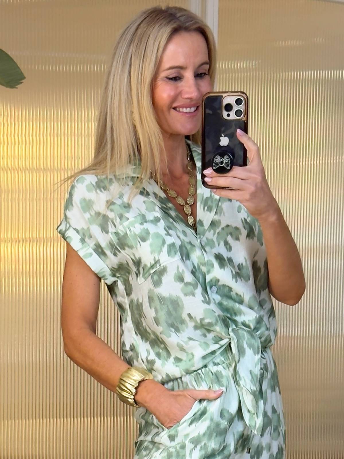 BLUSA ANKARA VERDE
