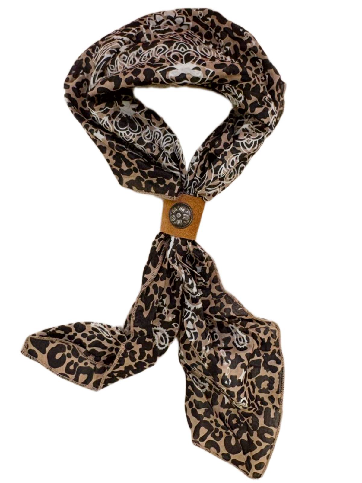 LEOPARD ANIMAL PRINT SCARF