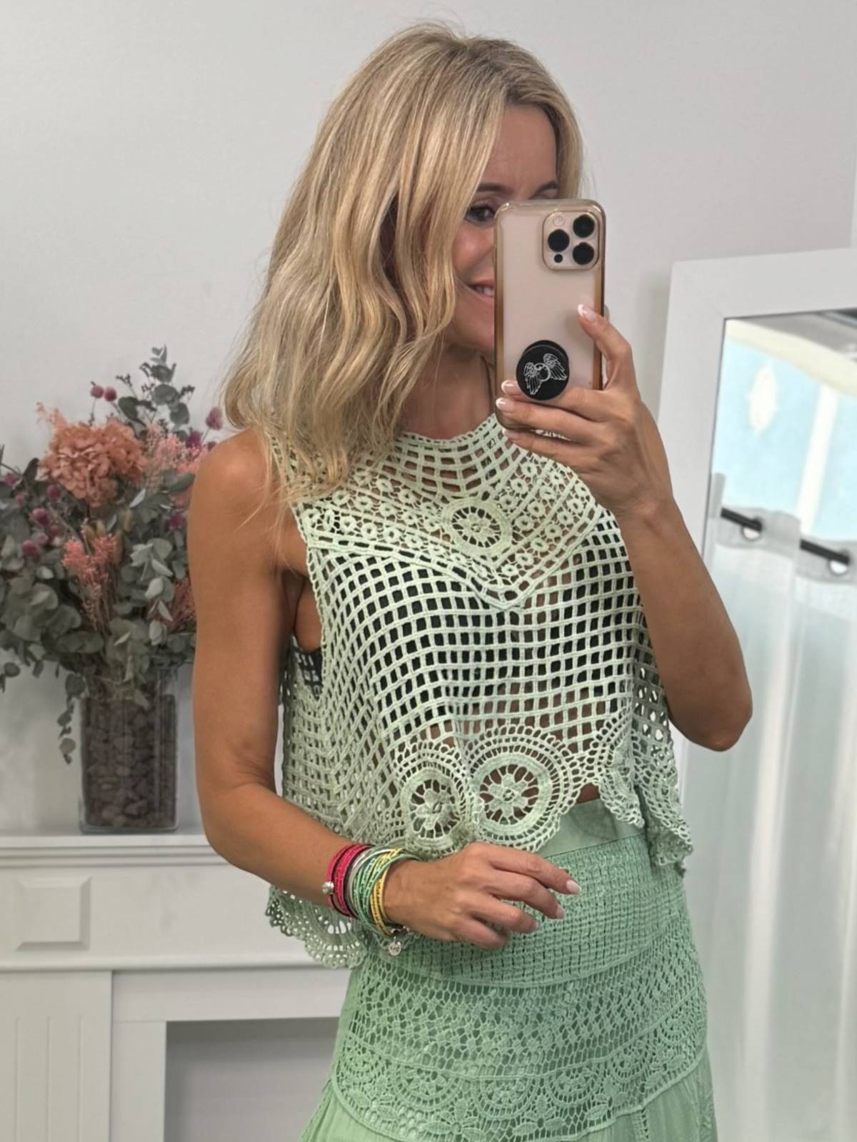 TOP ARINKA TURQUESA