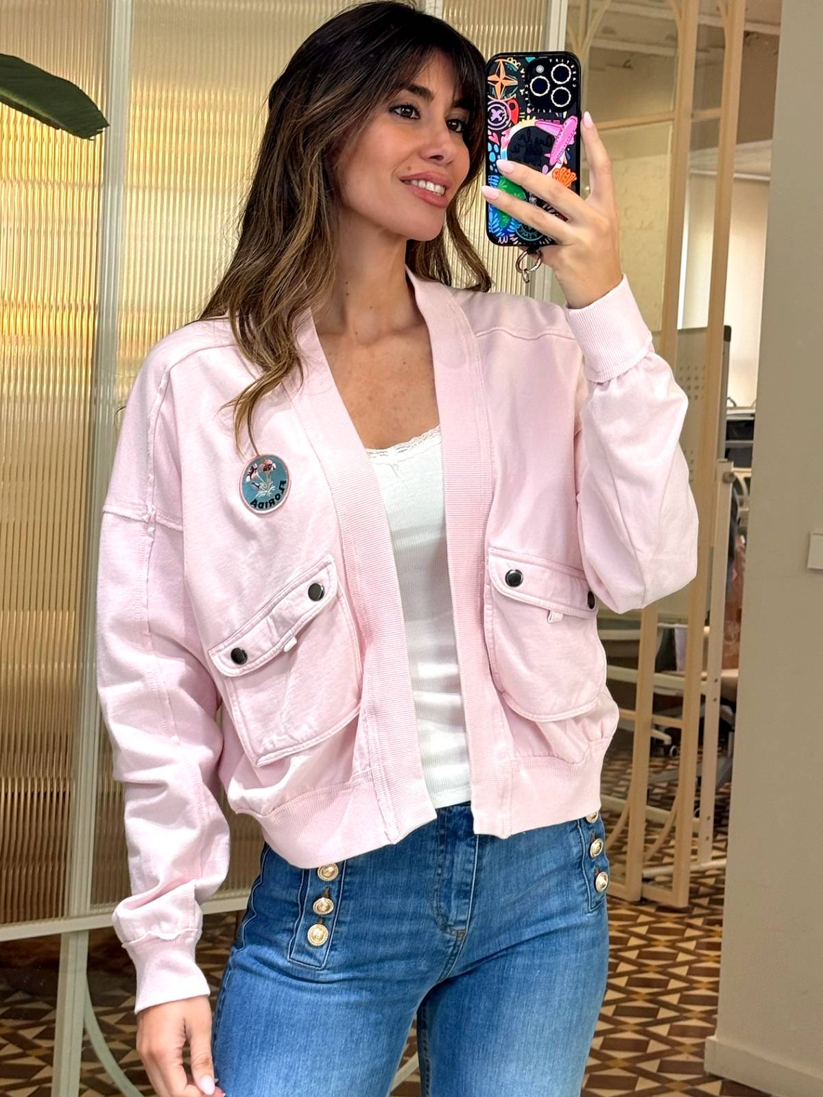 CHAQUETA AZELLIA ROSA