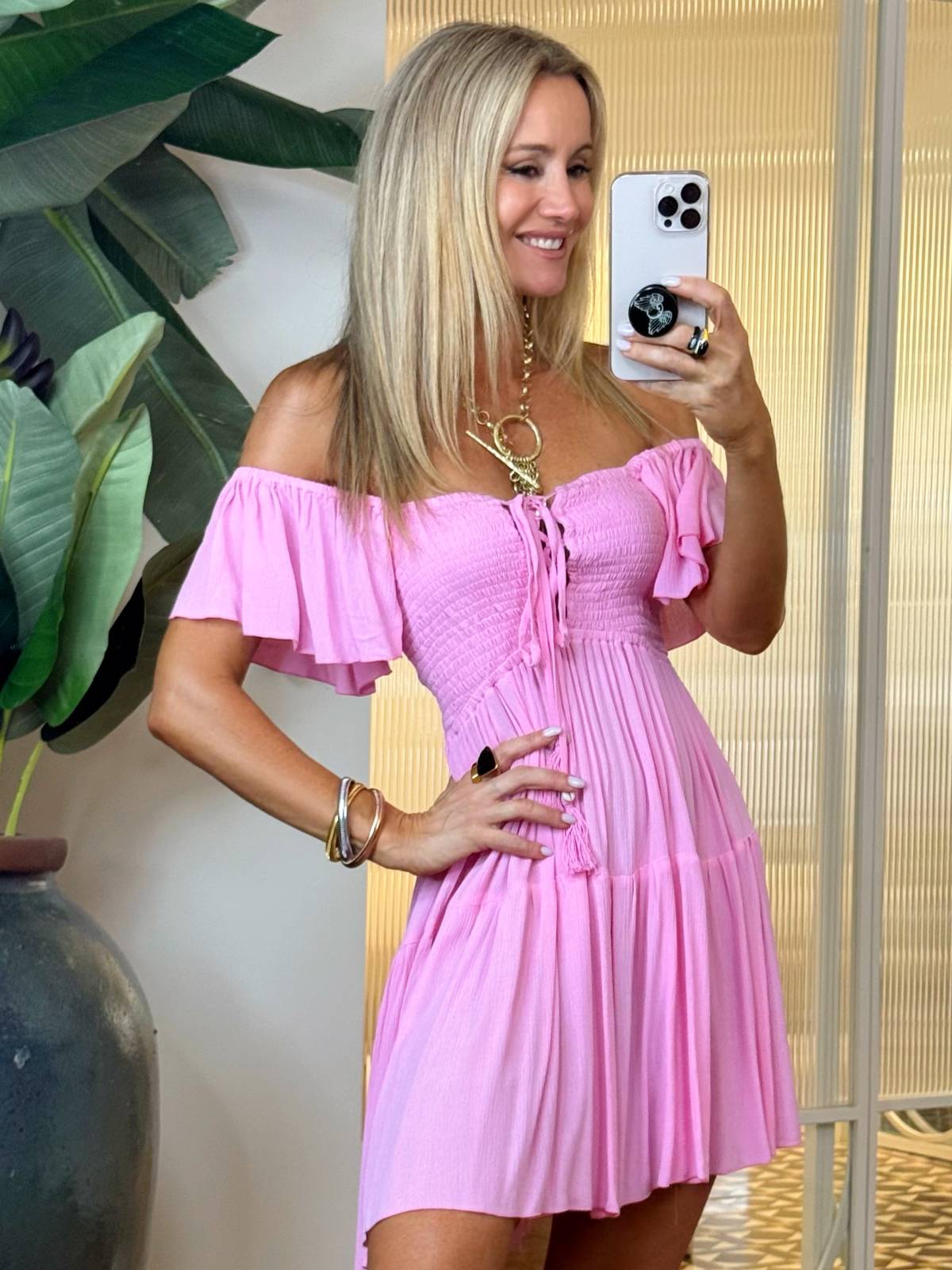 VESTIDO AZUNI ROSA