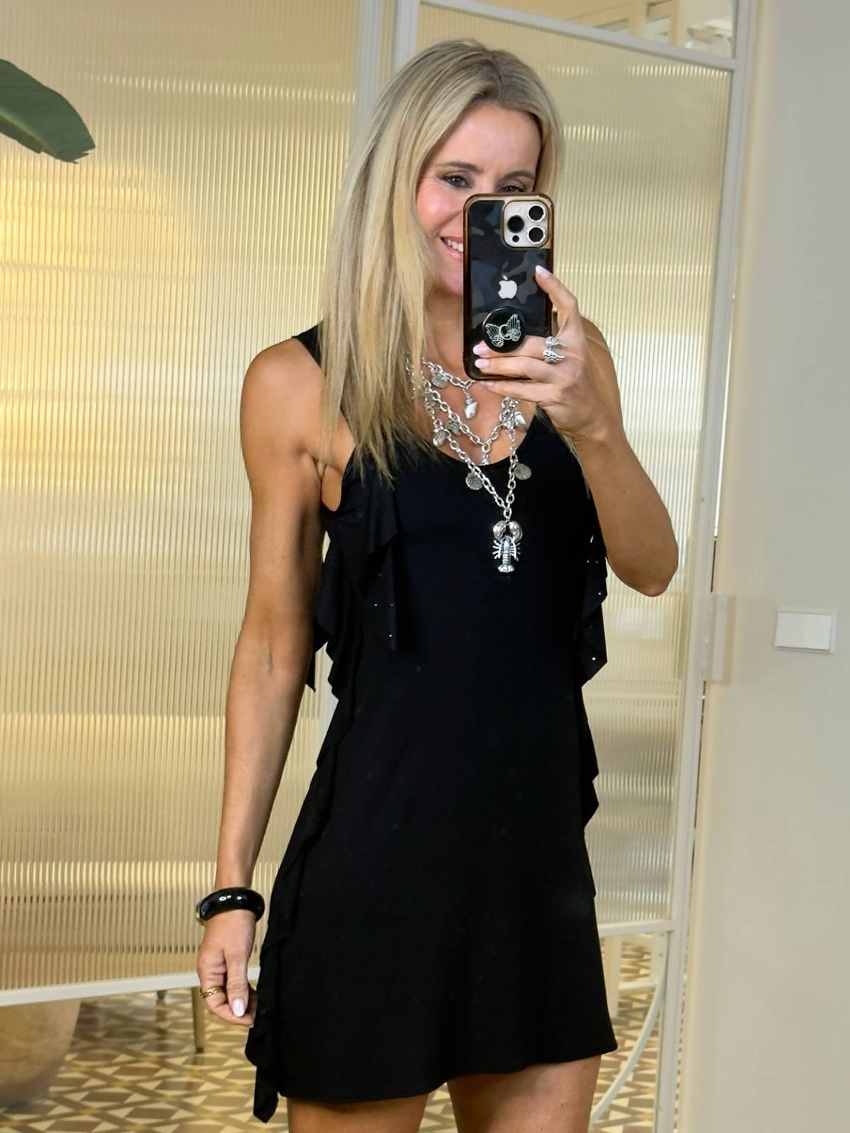 VESTIDO BAMBOLEO NEGRO