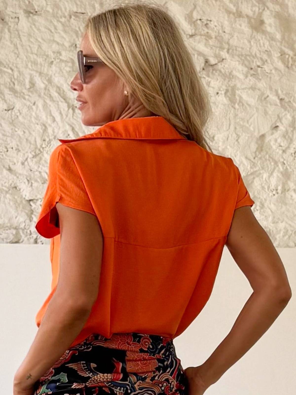 BLUSA BERTHA CAMALEÓNICA