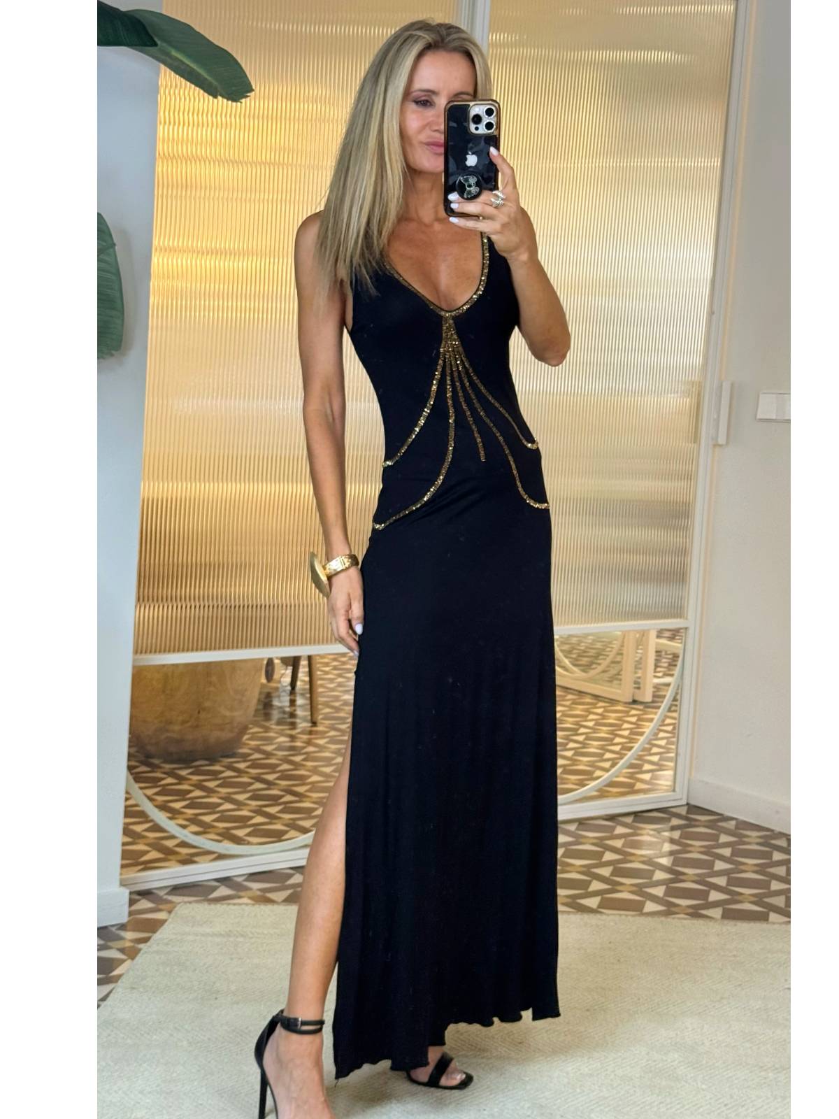 VESTIDO BRALIPTO DORADO