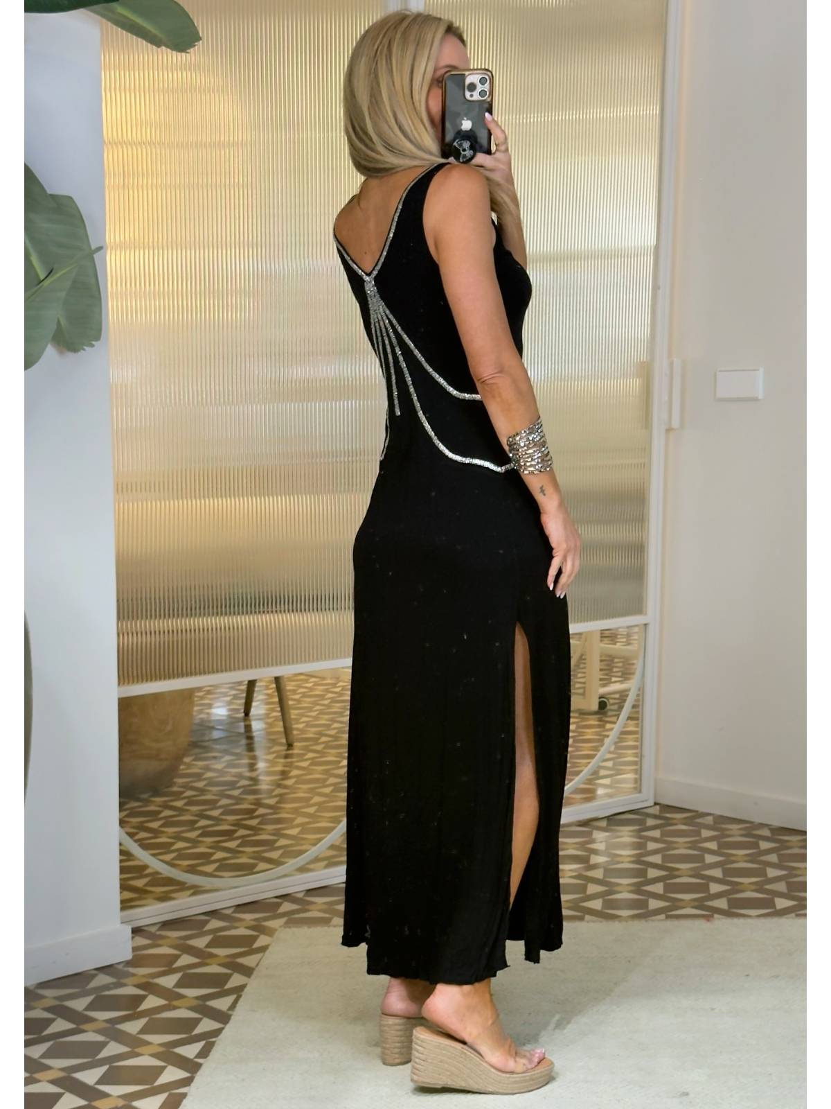 BLACK BRALETTE DRESS