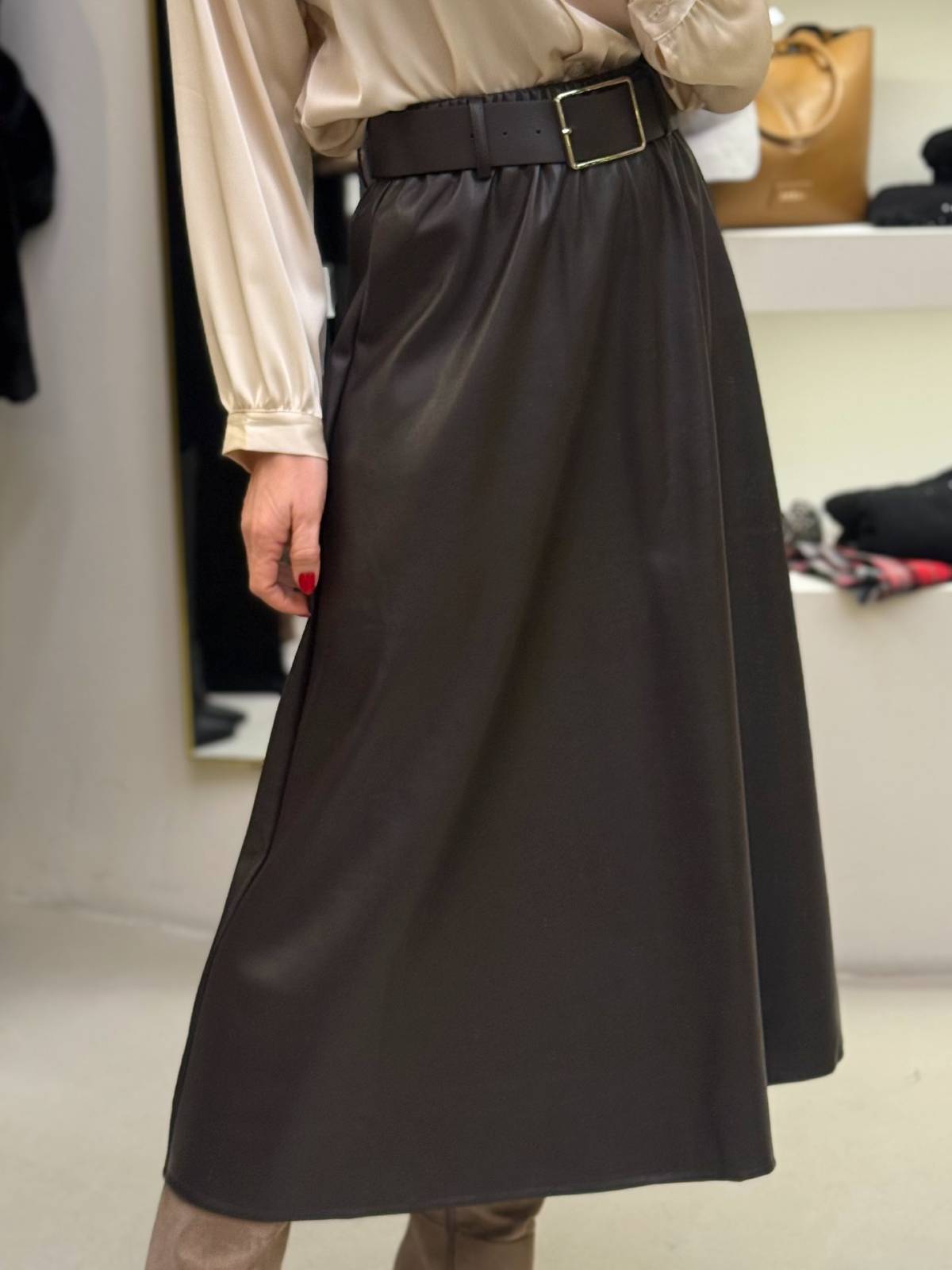 FALDA BRETANA MARRON