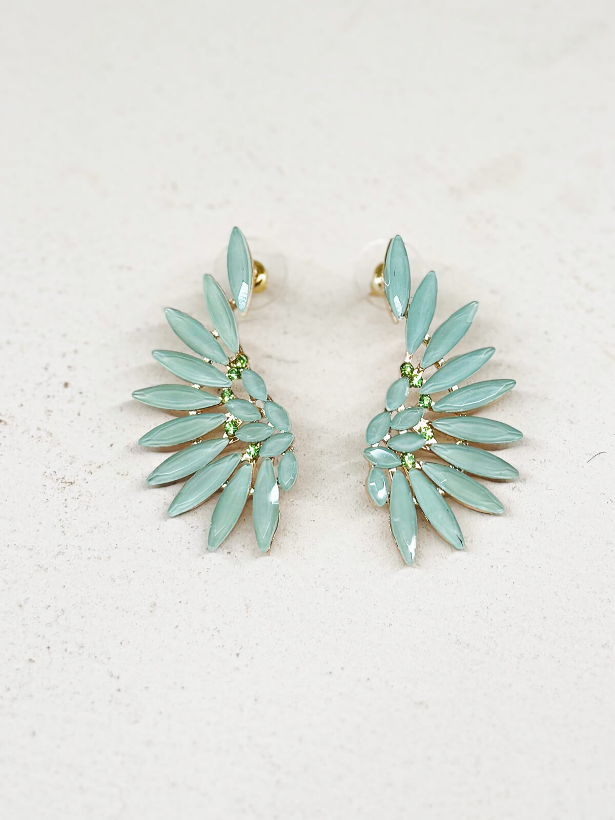 PENDIENTES LULEI AGUAMARINA