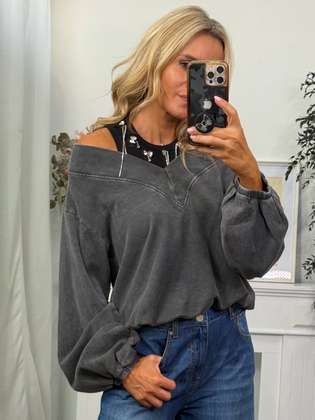 SUDADERA CASSIS GRIS