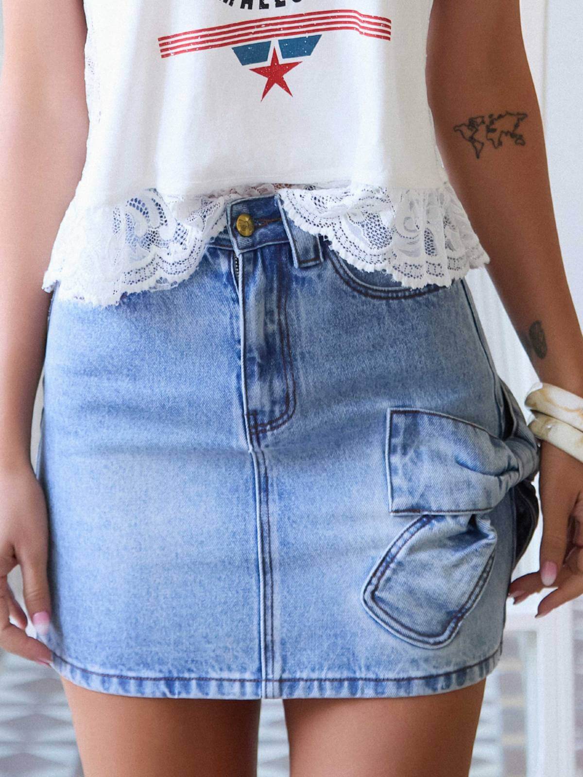 SAIA CAMALEÔNICA AZUL CLARO