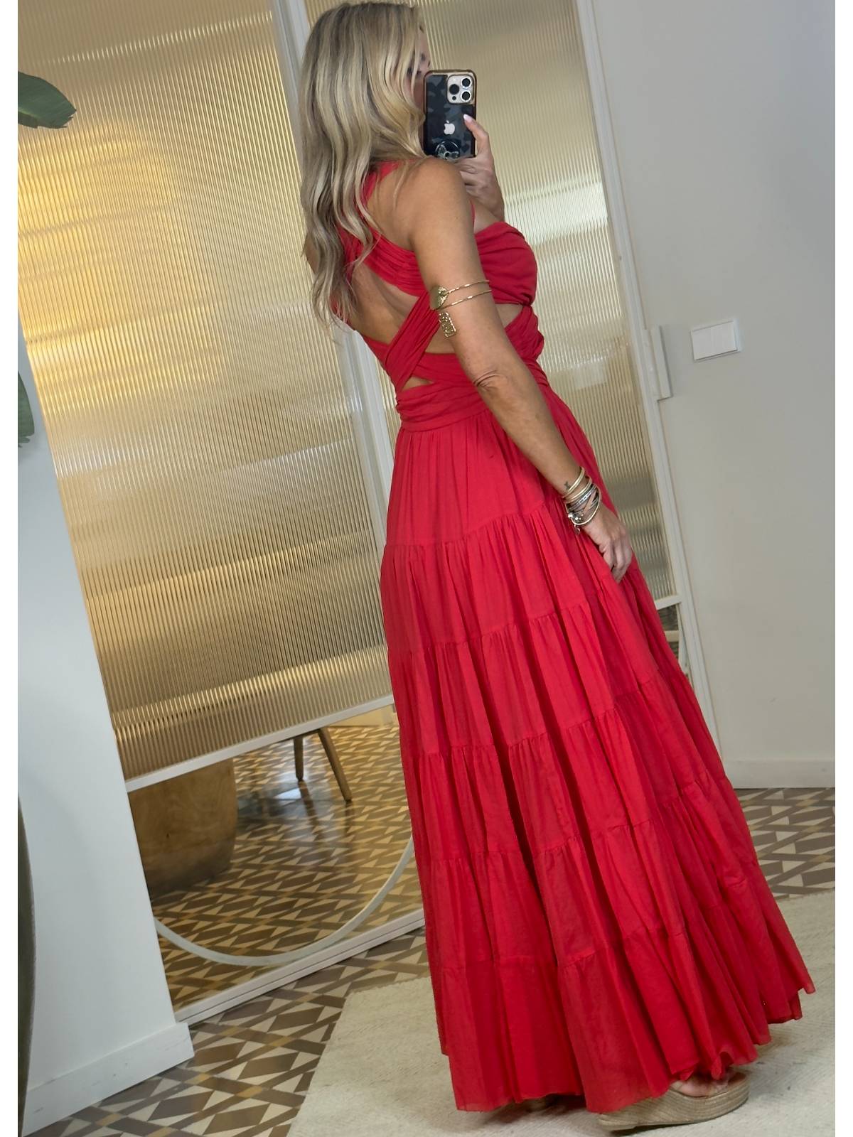 VESTIDO CLEAR JENY ROJO