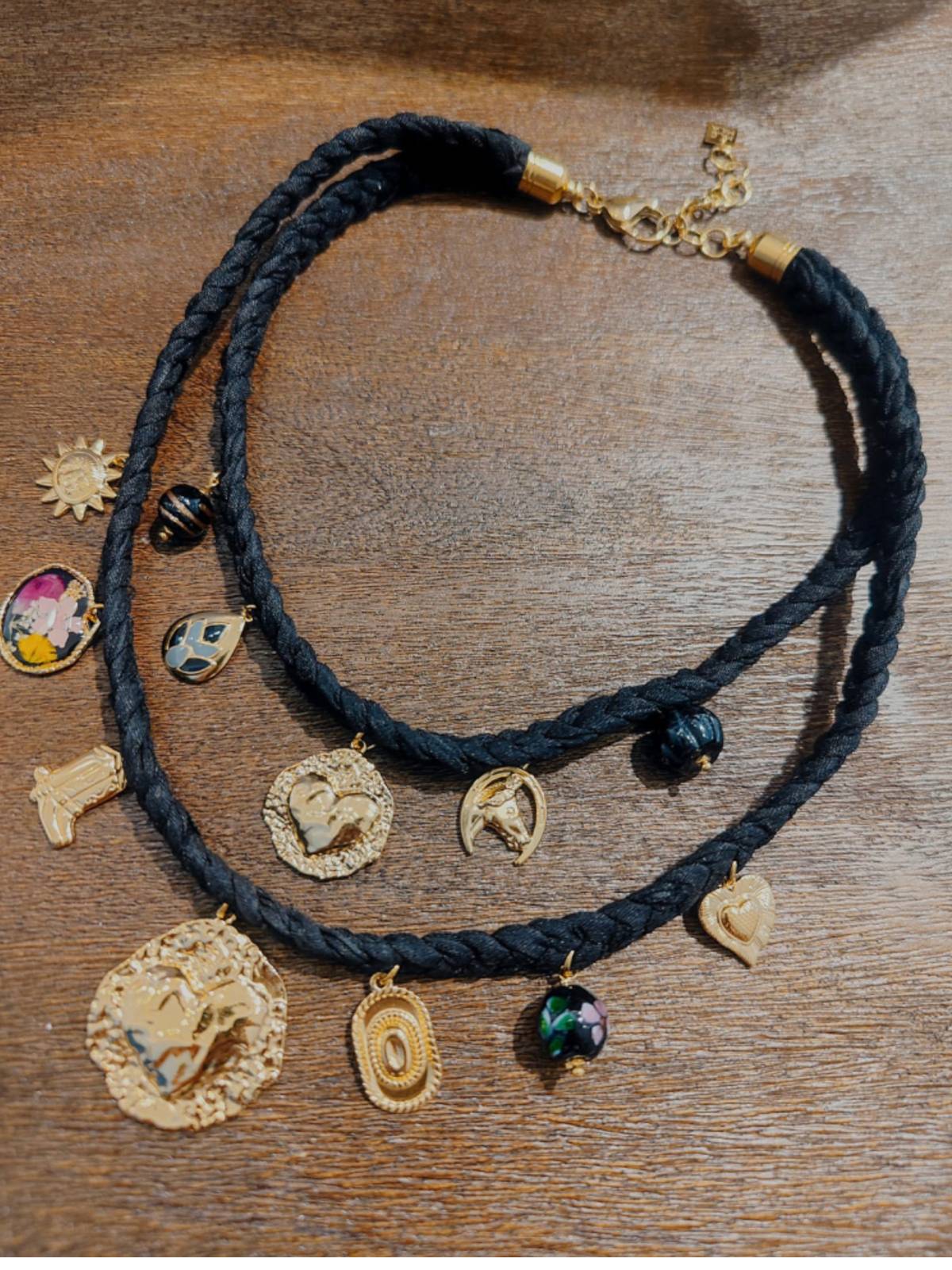 COLLAR COEUR NEGRO