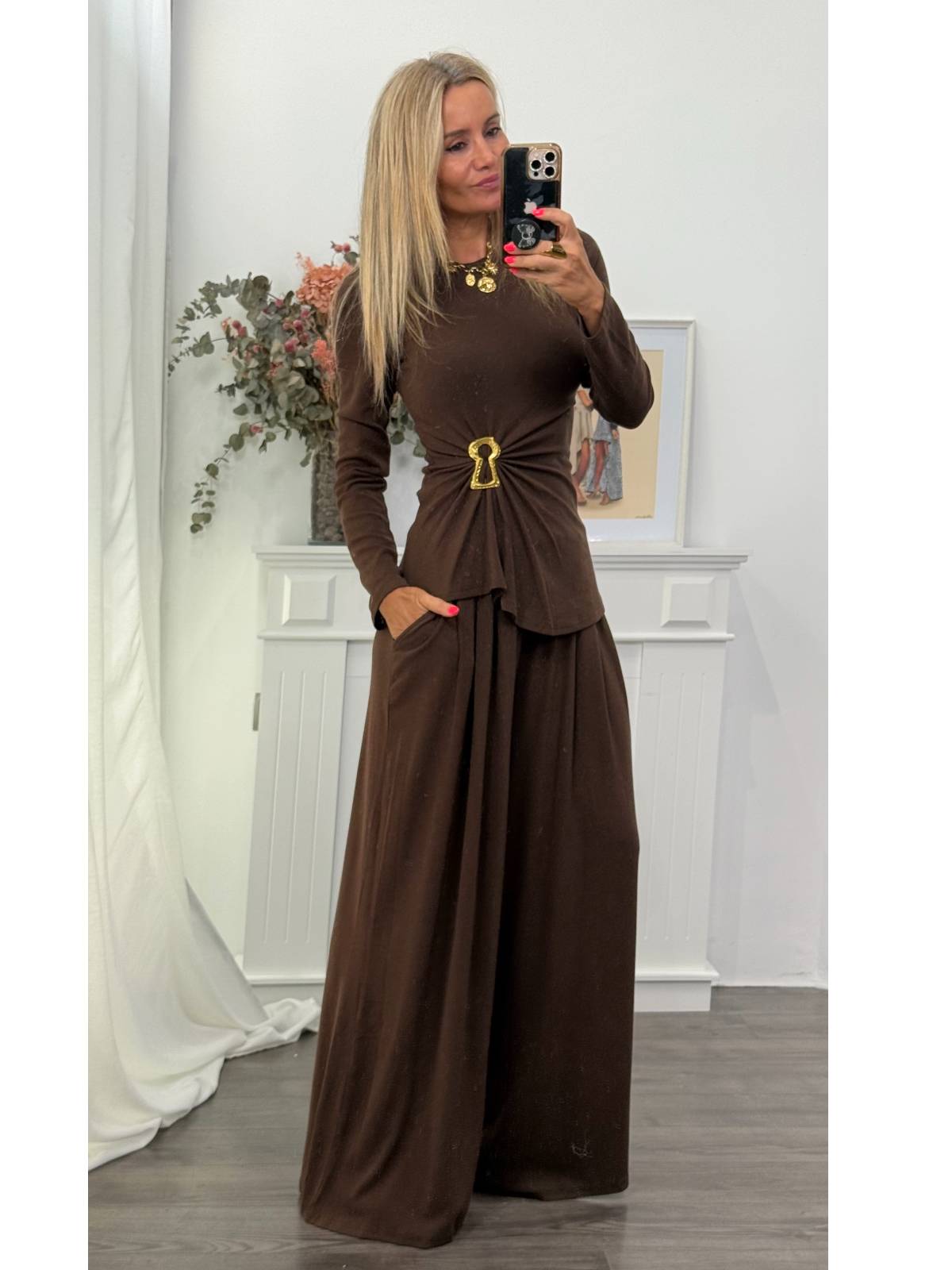 CONJUNTO BISAYA MARRON