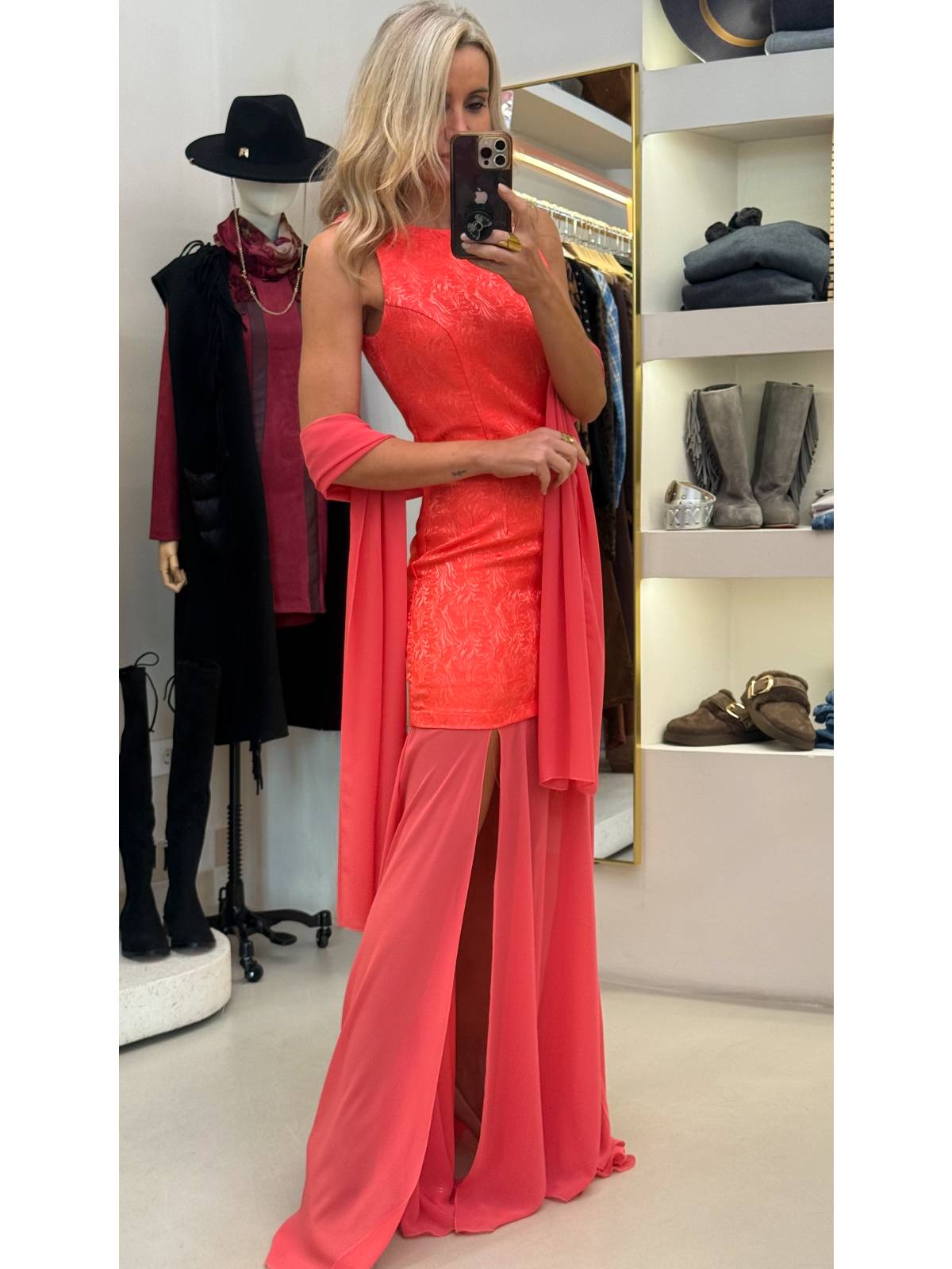 VESTIDO CORALINE CORAL