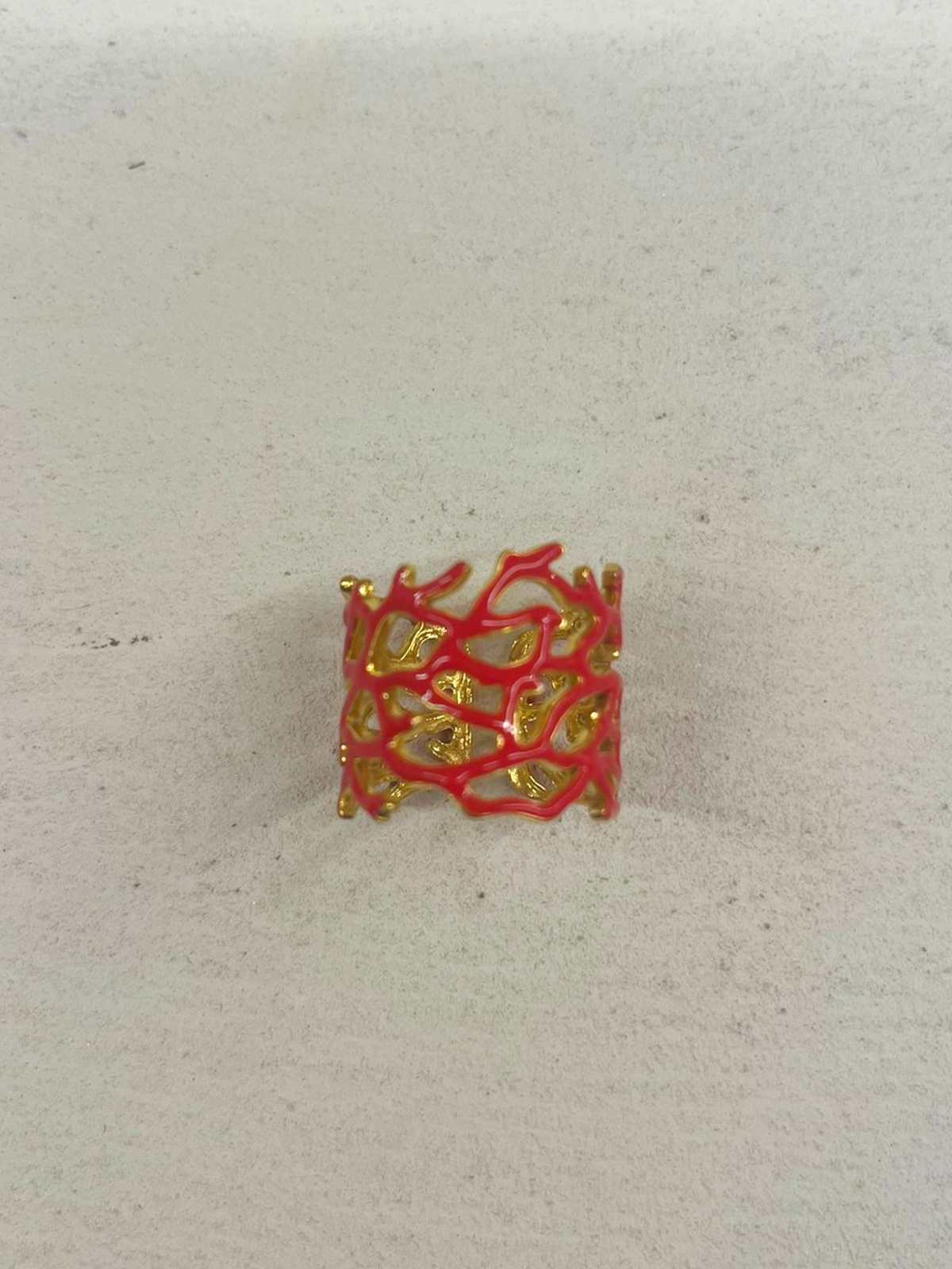 ANILLO CORAL ROJO