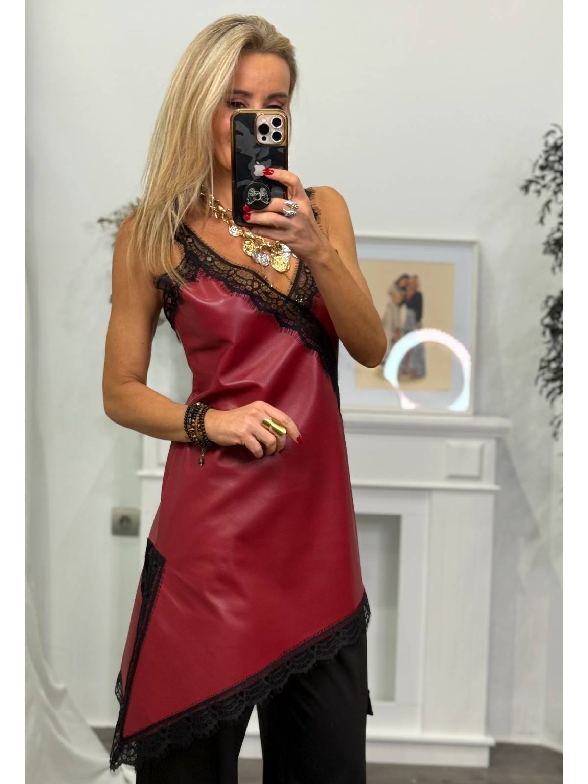 VESTIDO CREMONA ROJO