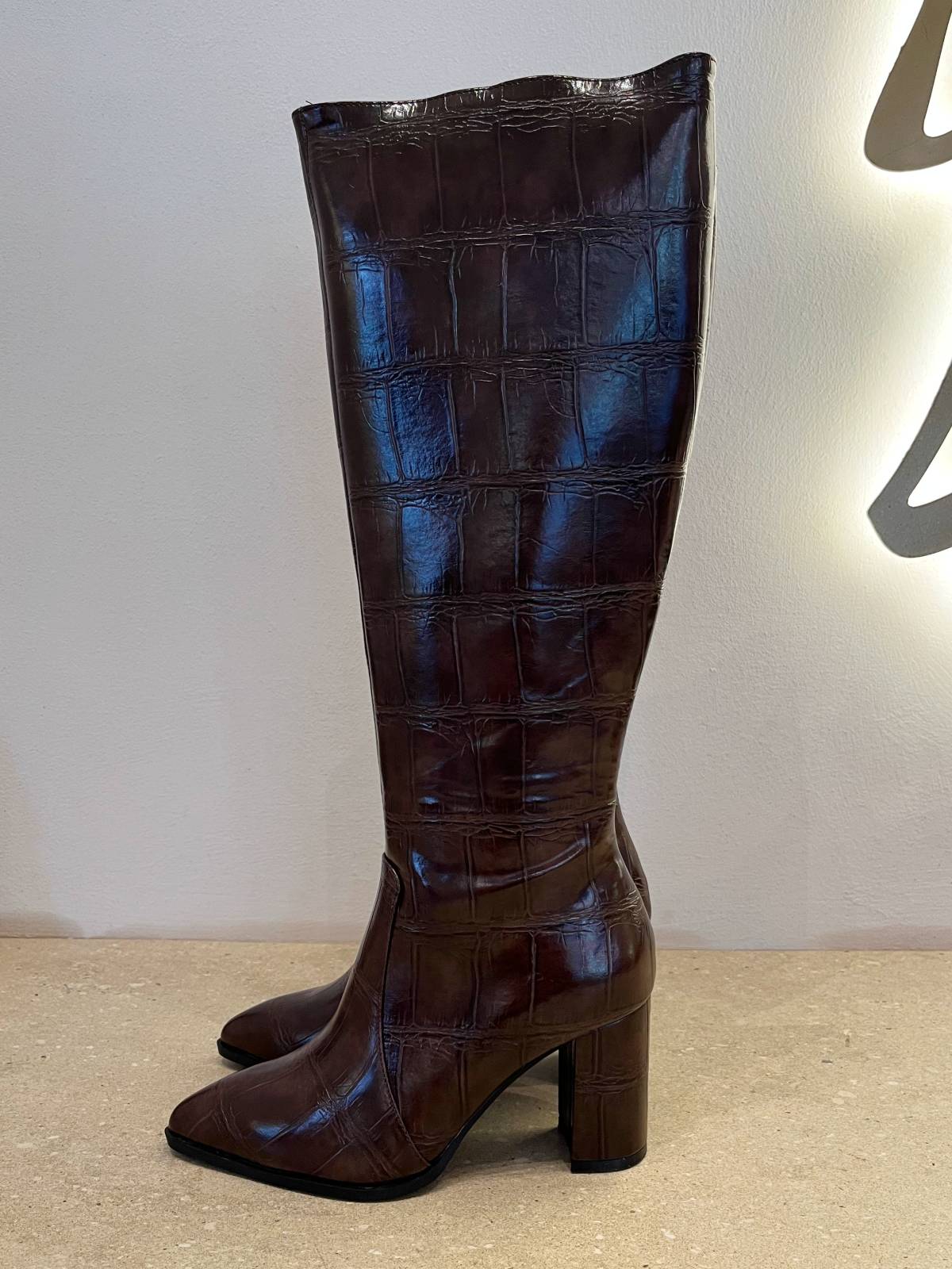 BOTA CROCO MARRON