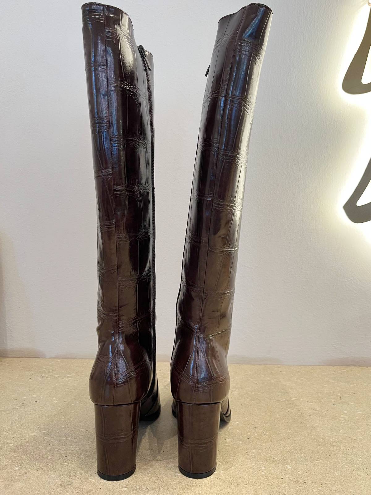 BOTA CROCO MARRON