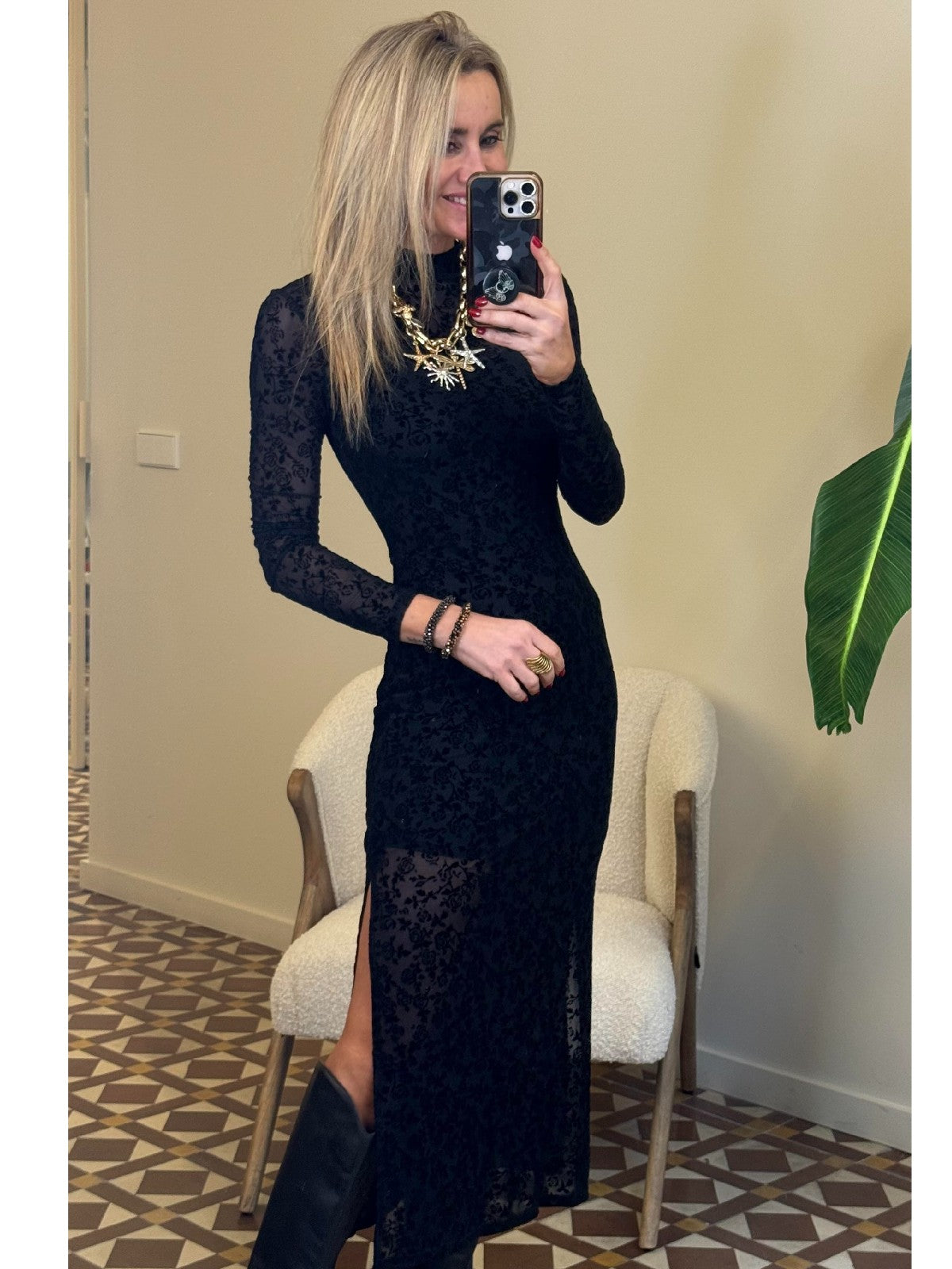 VESTIDO DAMINA NEGRO
