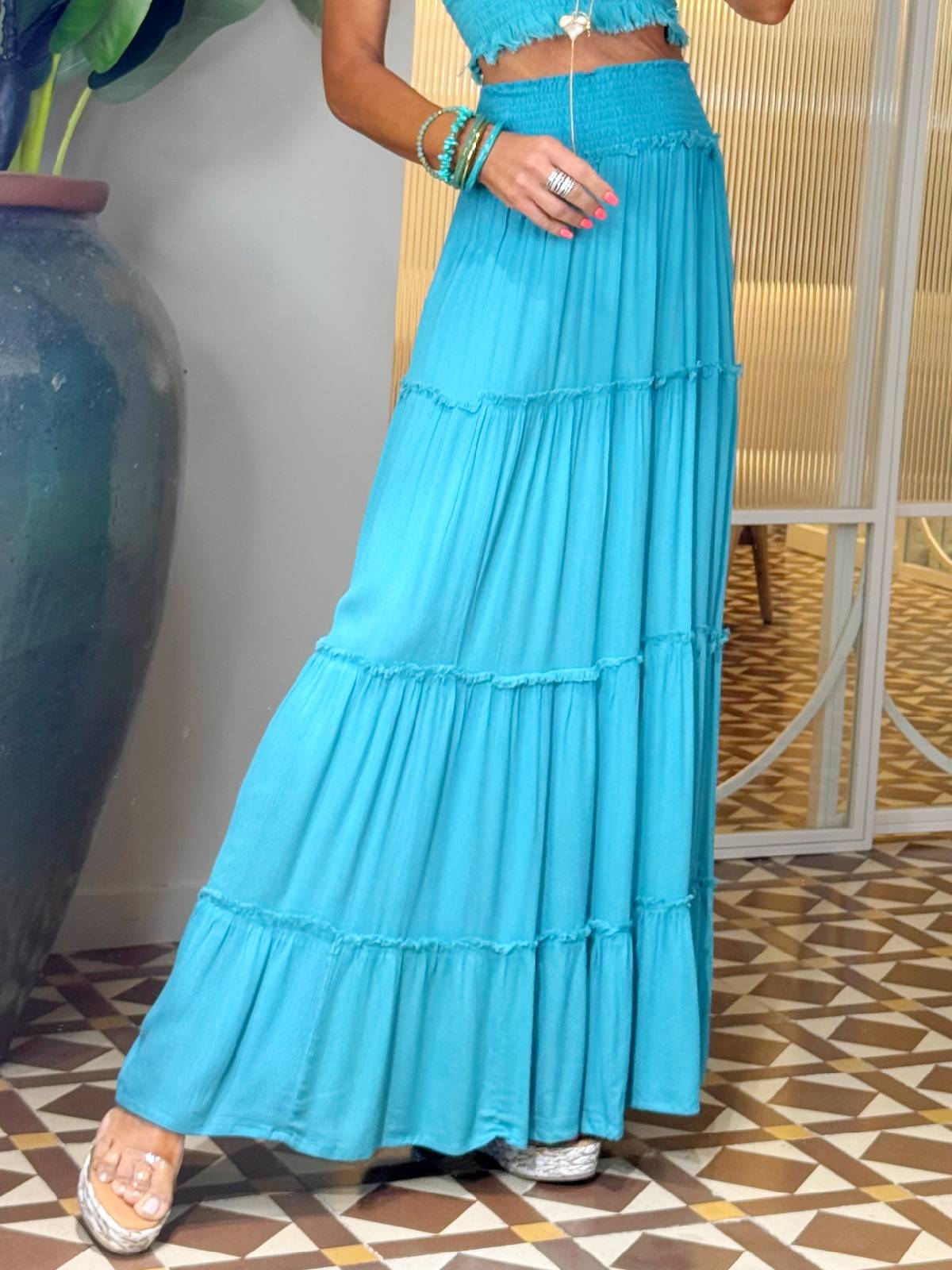FALDA EVANIA AZUL
