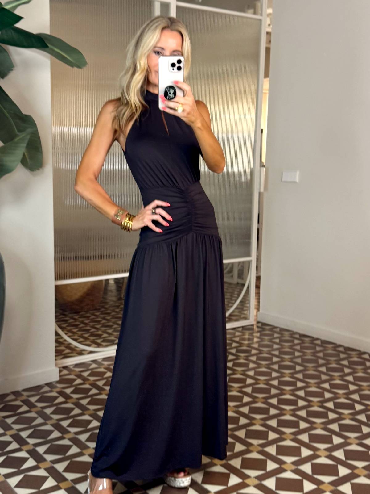 VESTIDO FABIAN MARRON