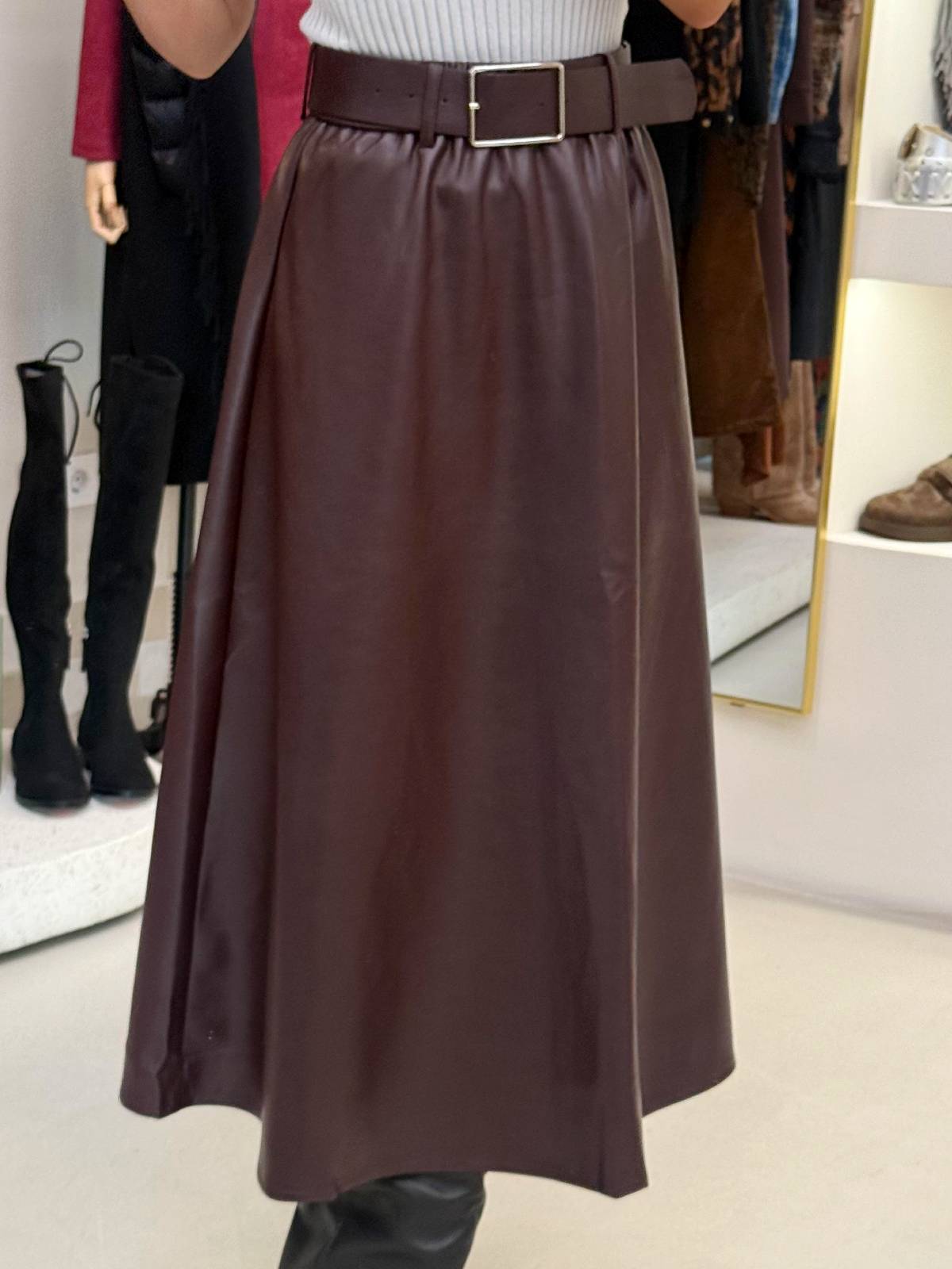 FALDA BRETANA BURDEOS