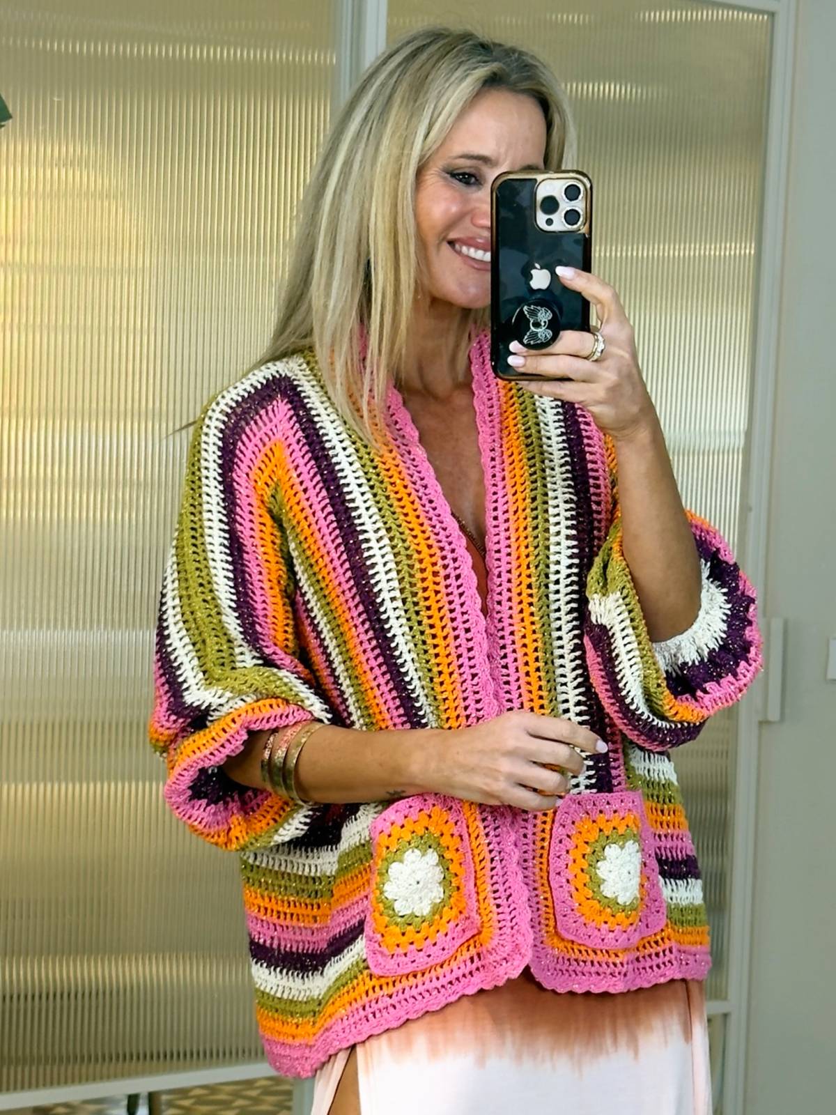 REBECCA KIM PINK CROCHET