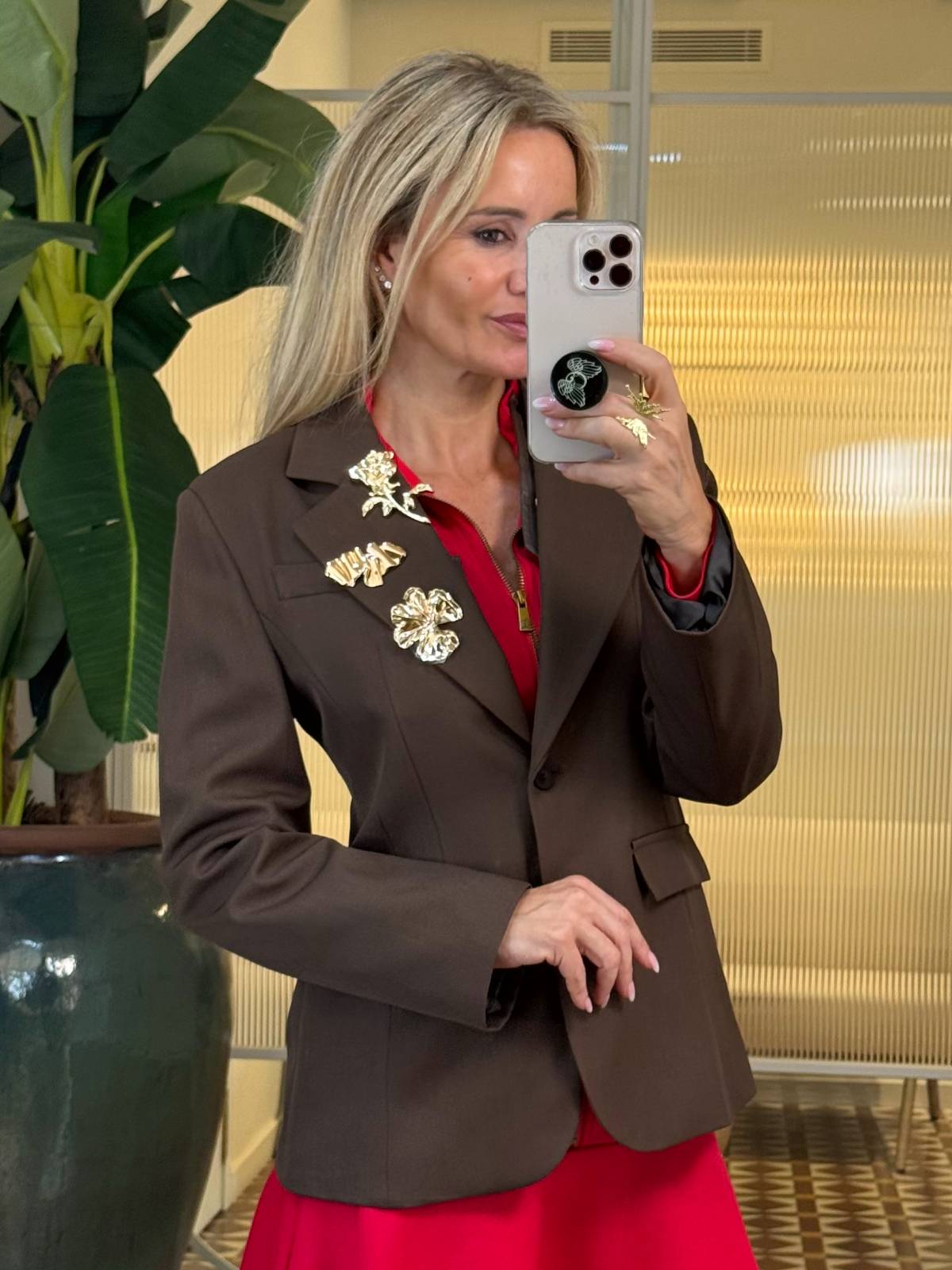 BLAZER FIORE MARRON