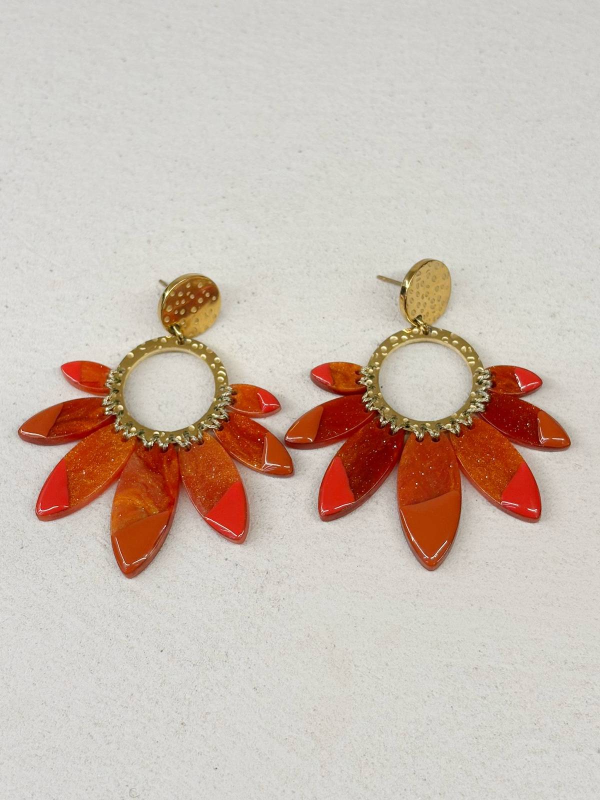 PENDIENTES FLOR BRILLO NA