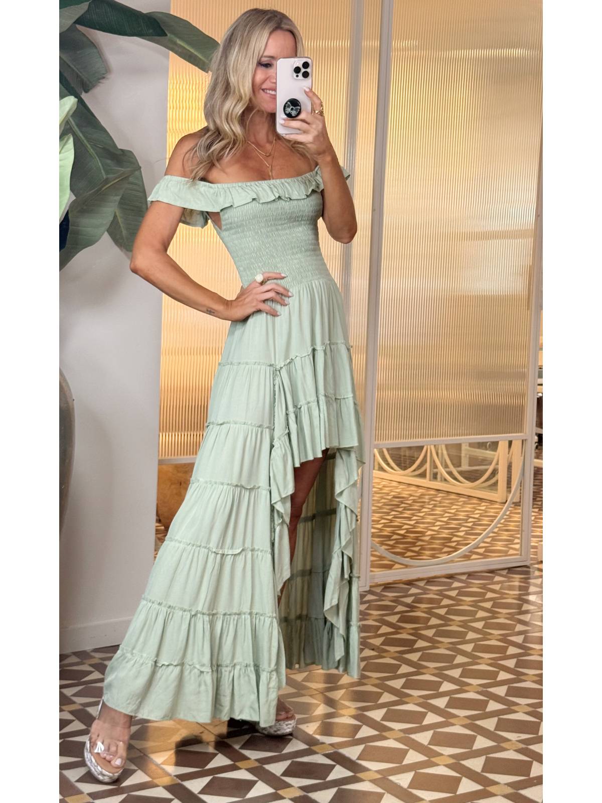 VESTIDO FLORVEY KAKI