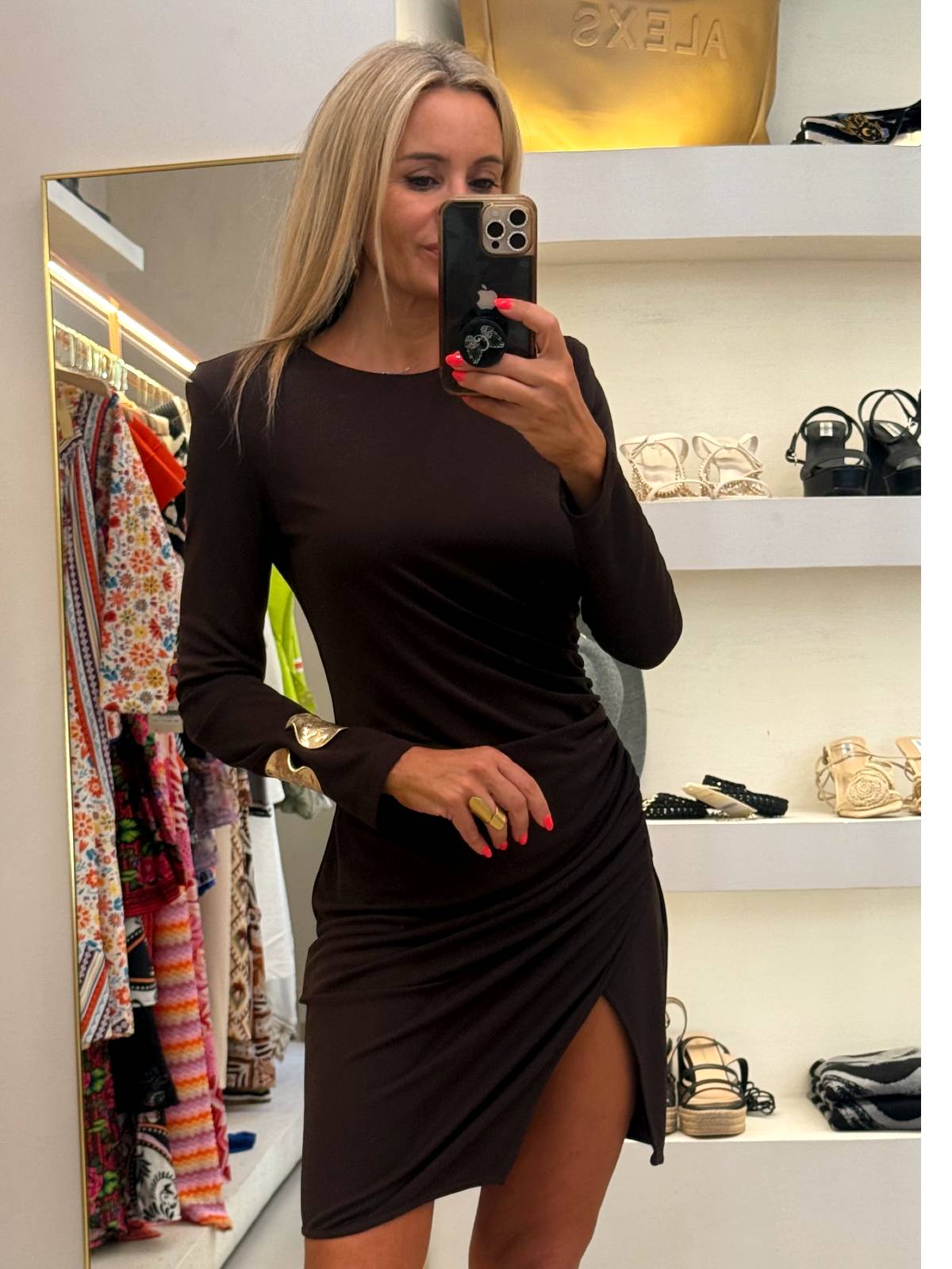 VESTIDO GABES MARRON