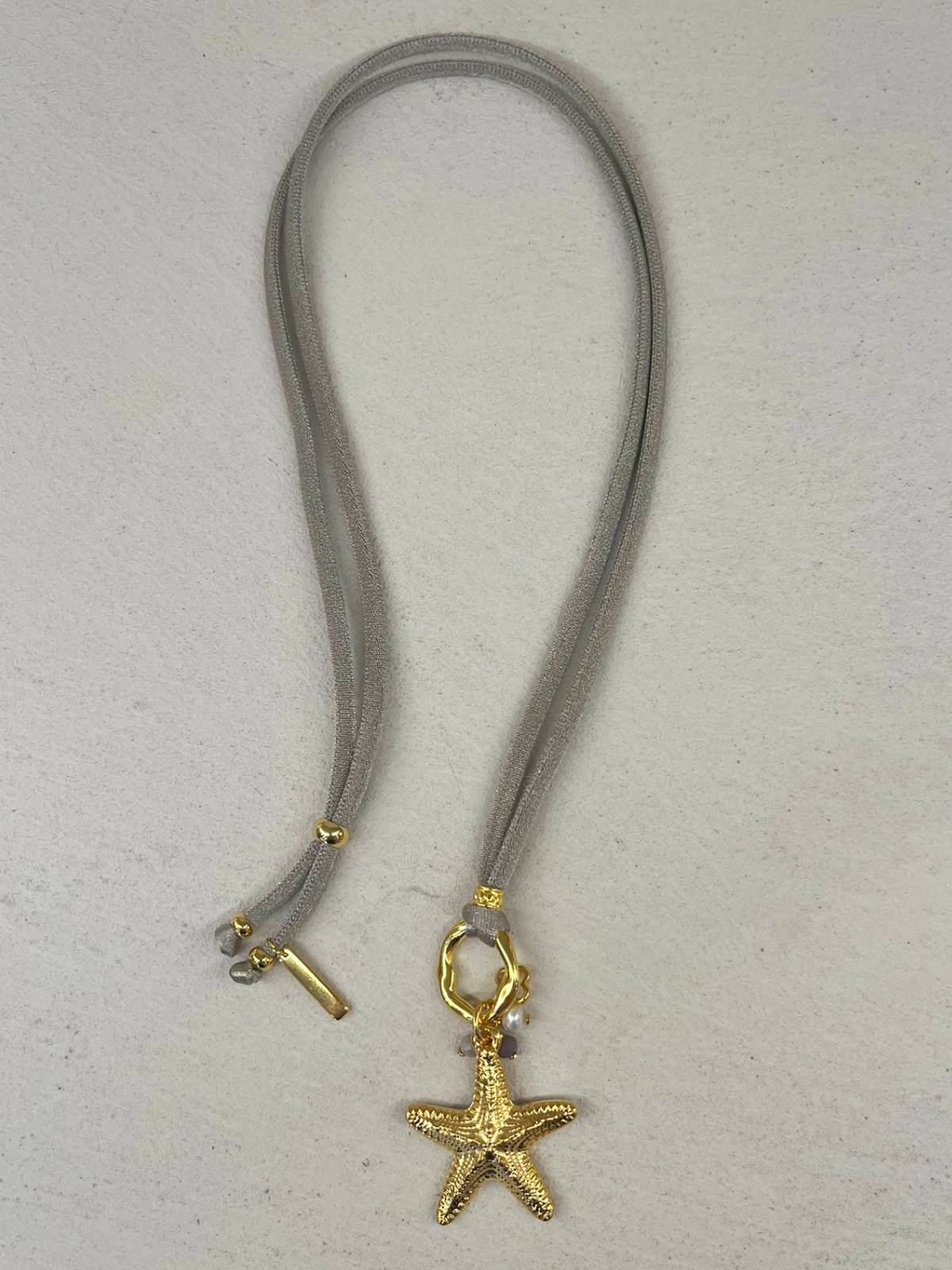 COLLAR STARFISH GRIS