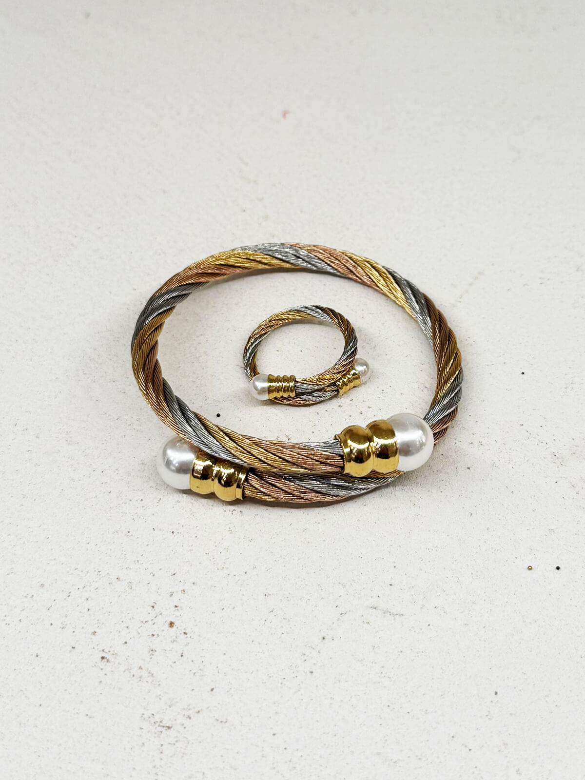 PACK PULSERA Y ANILLO ZERA ACERO