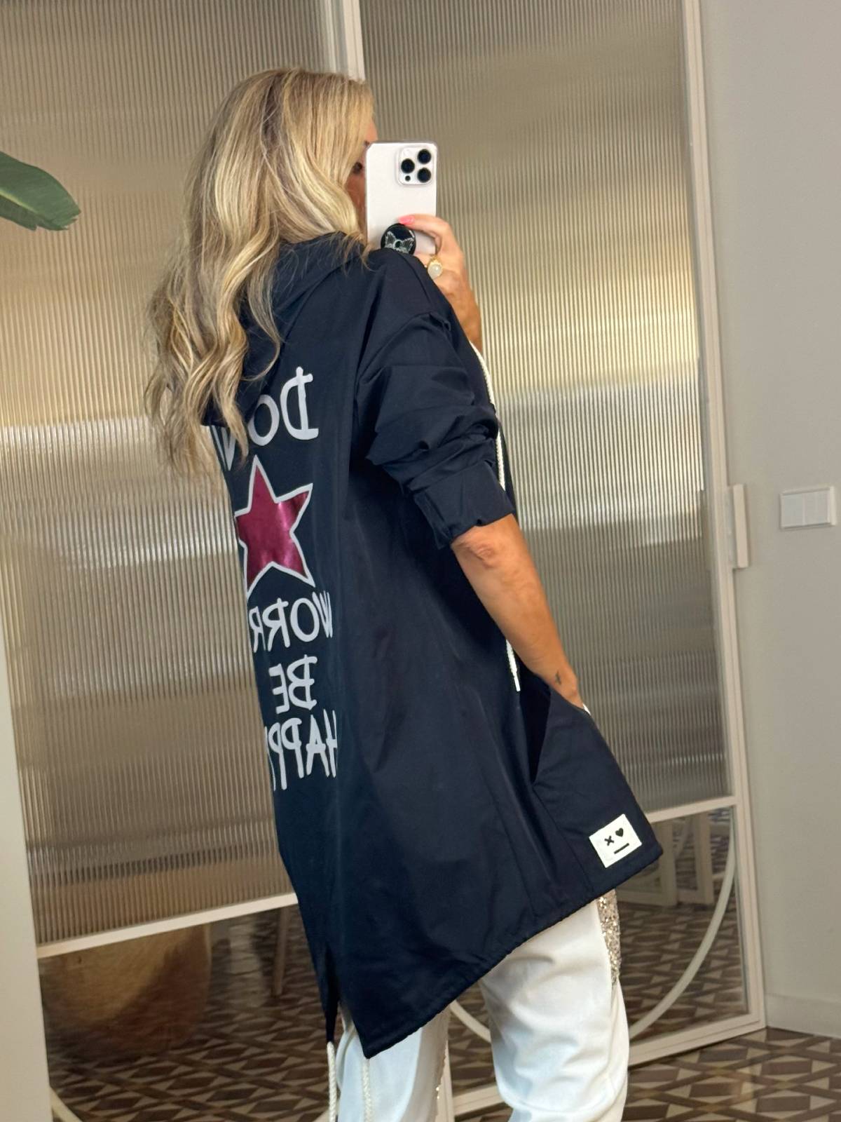 CHAQUETA HAPPY NEGRO