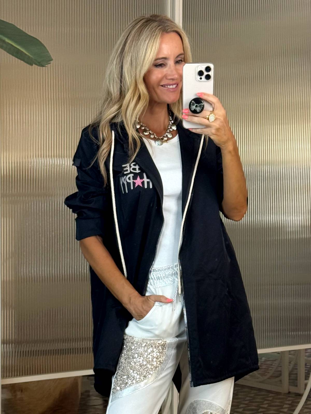 CHAQUETA HAPPY NEGRO