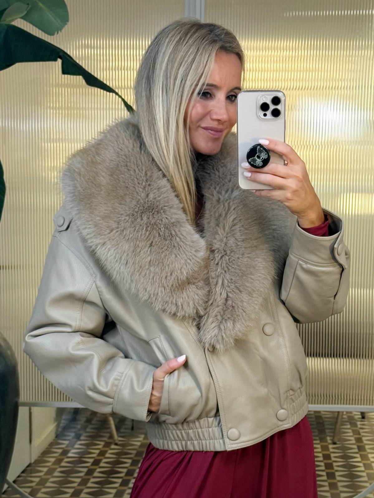 BOMBER HERA BEIGE