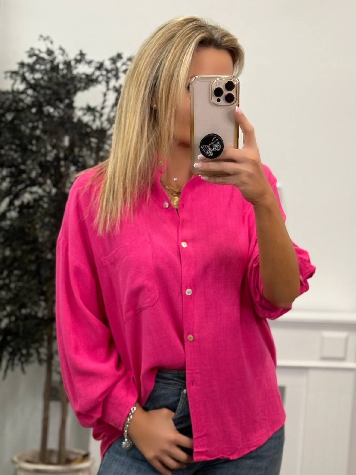 CAMISA ISLA FUCSIA