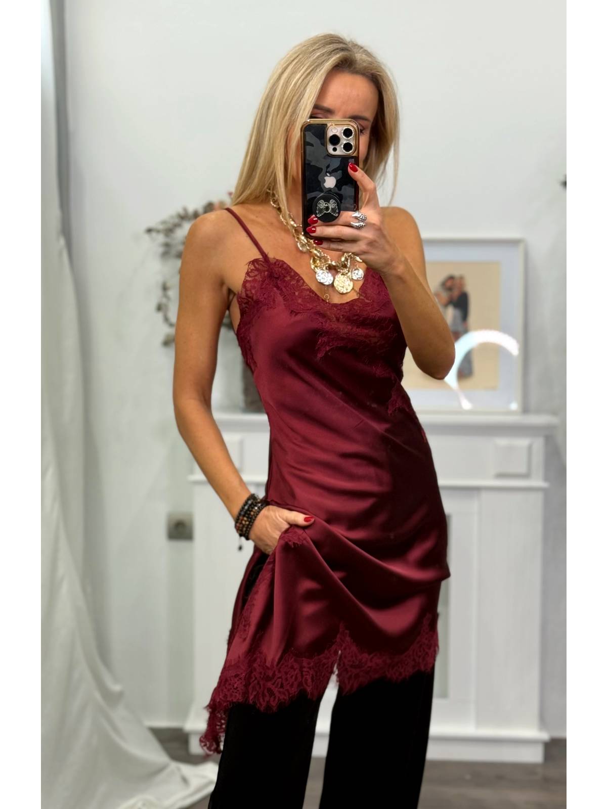 VESTIDO IVANO BURDEOS