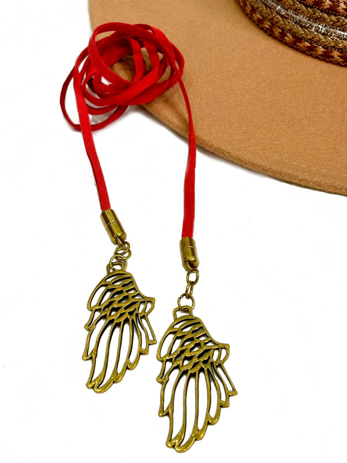 COLLAR ALAS ROJO CAMALEÓNICA