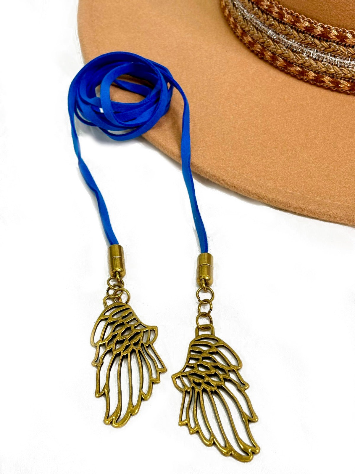 COLLAR ALAS AZUL CAMALEÓNICA